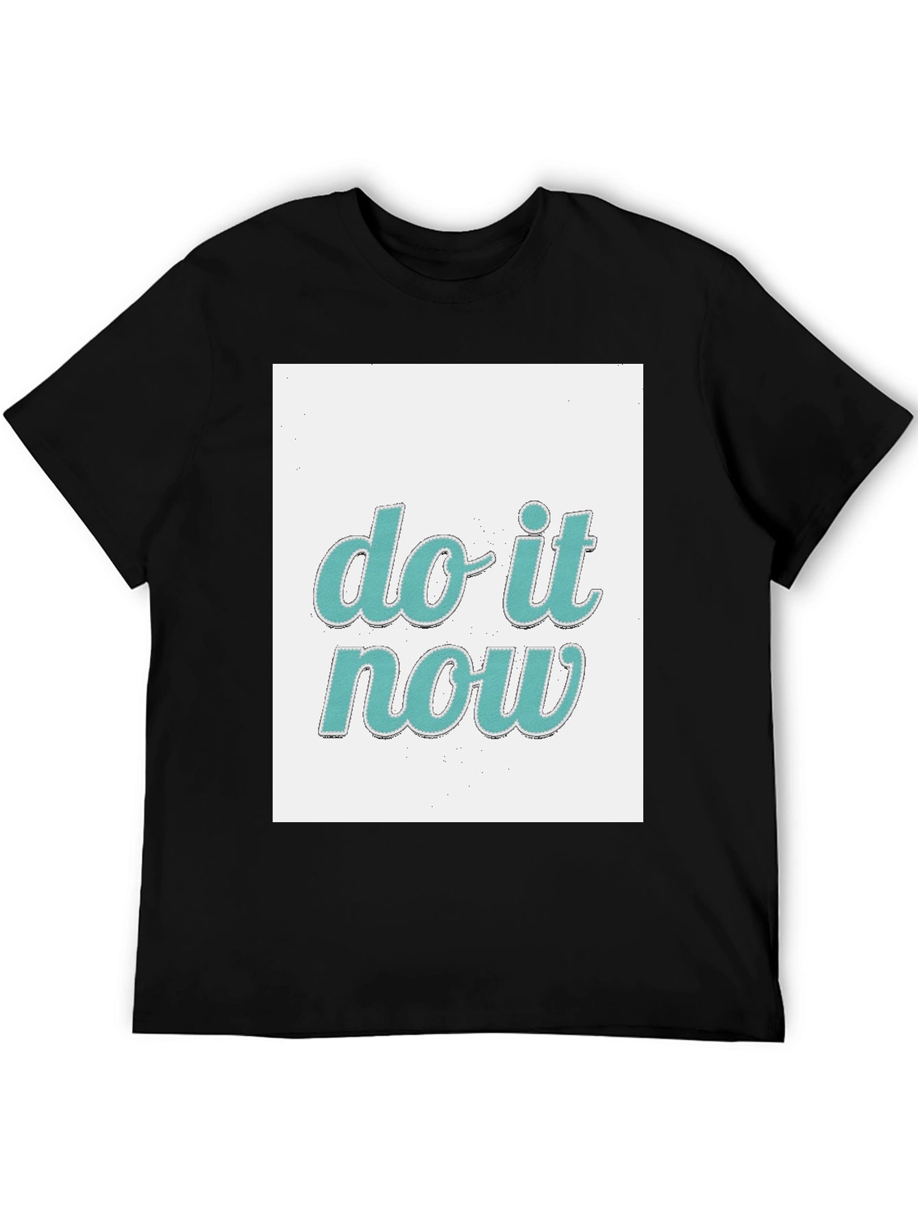 Do It Now Graphic Tee - Trendy Black T-Shirt