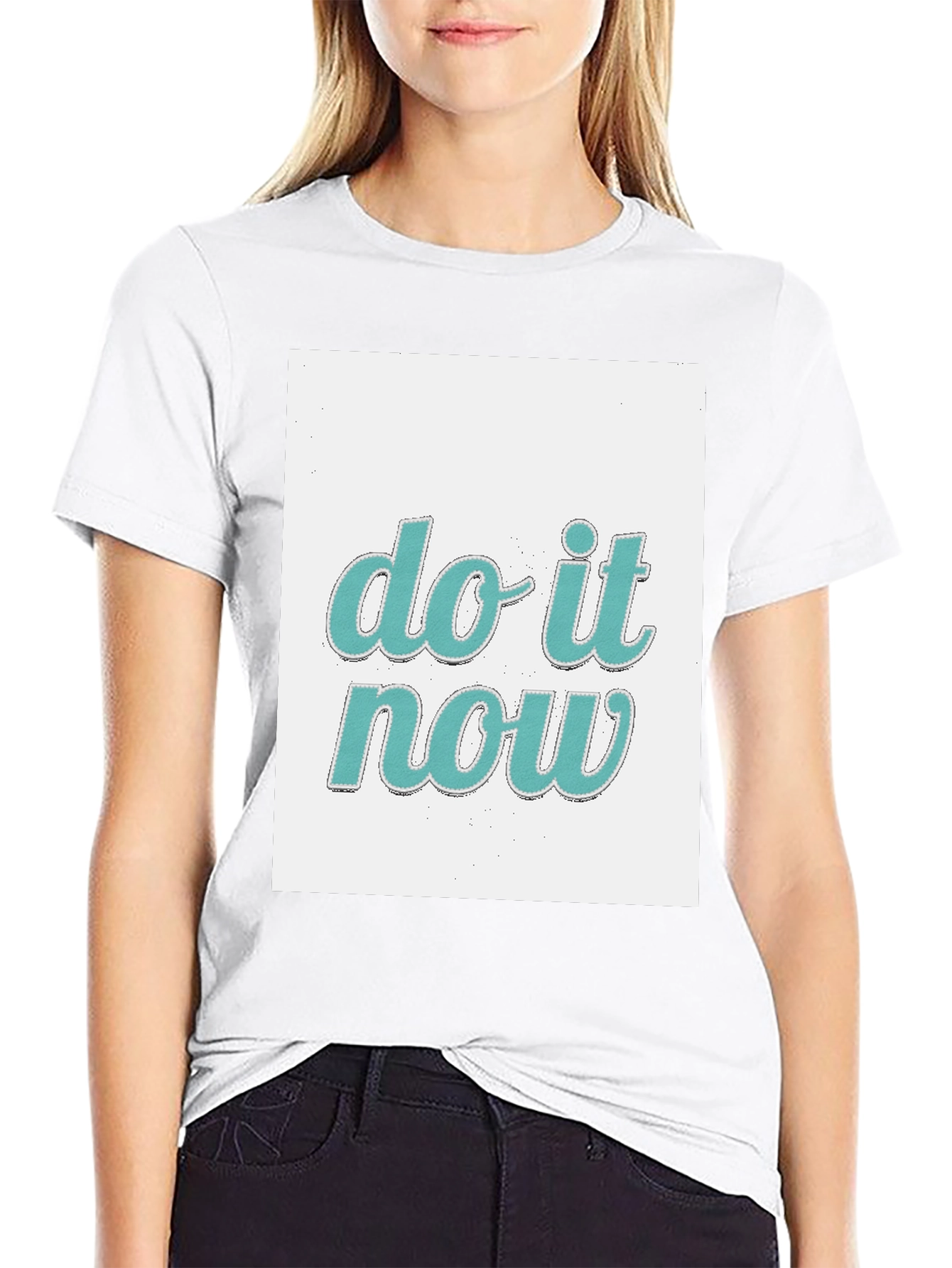 Do It Now Graphic Tee - Trendy Black T-Shirt