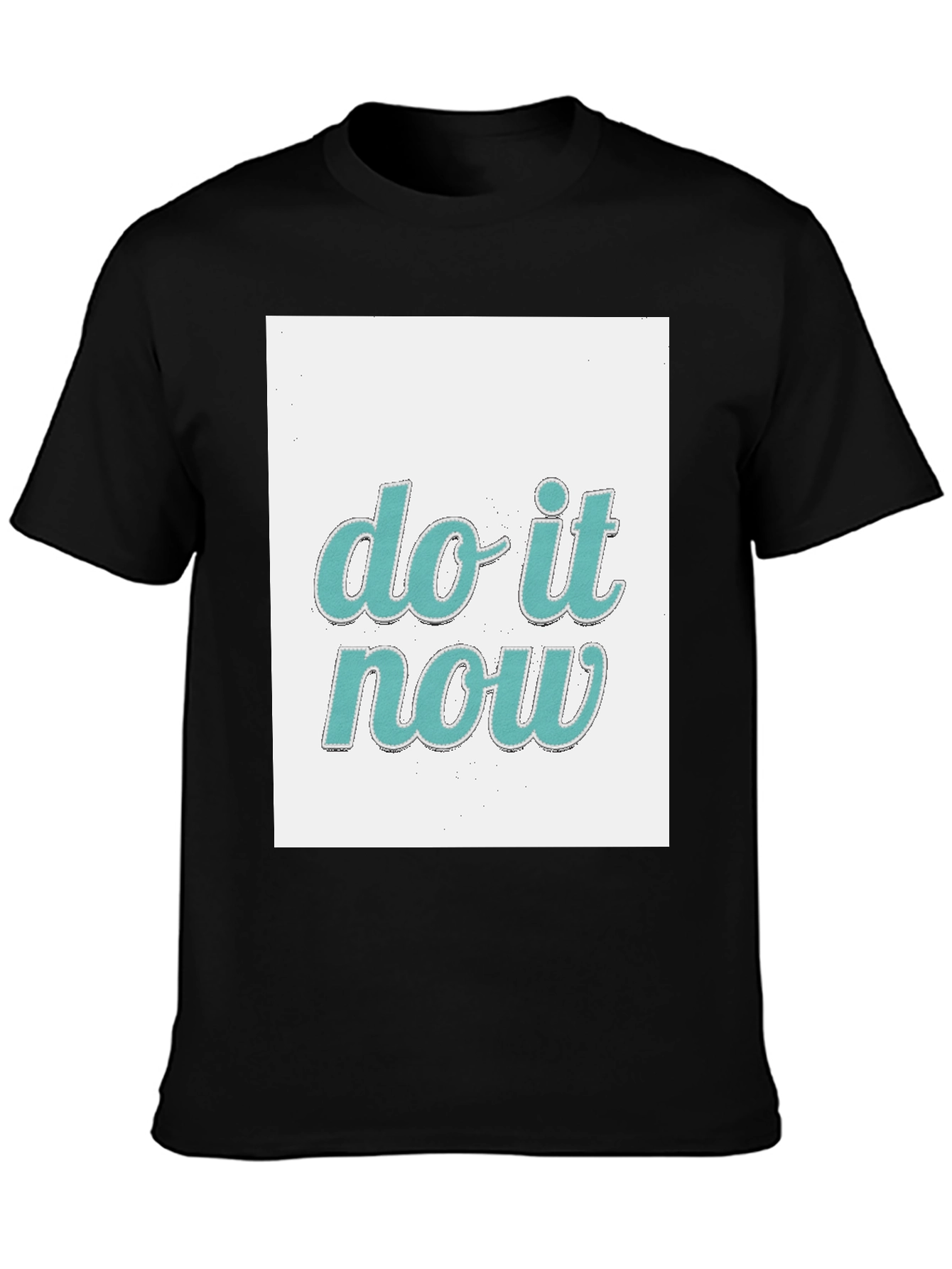 Do It Now Graphic Tee - Trendy Black T-Shirt