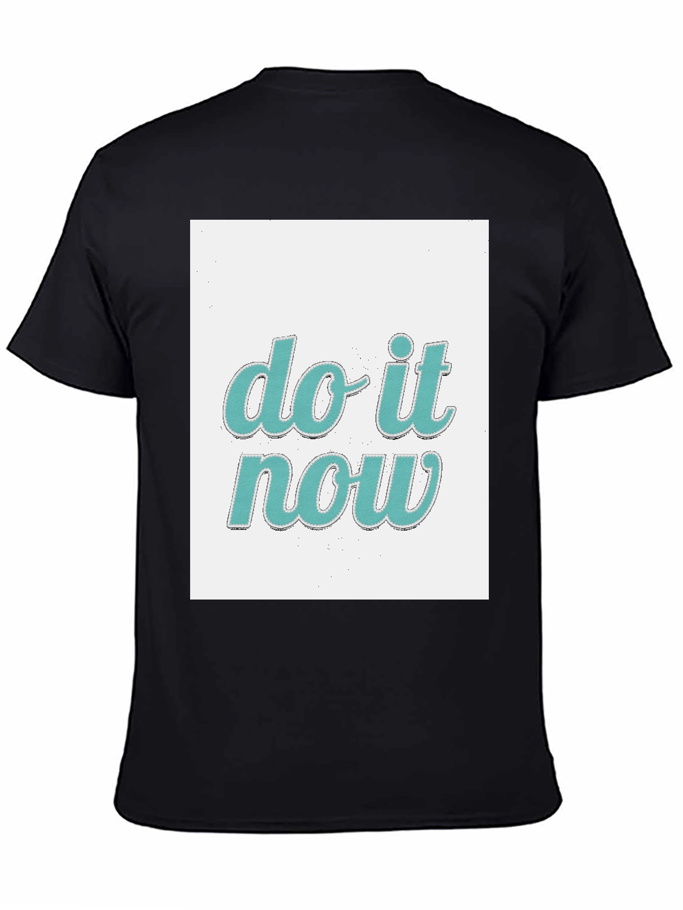 Do It Now Graphic Tee - Trendy Black T-Shirt