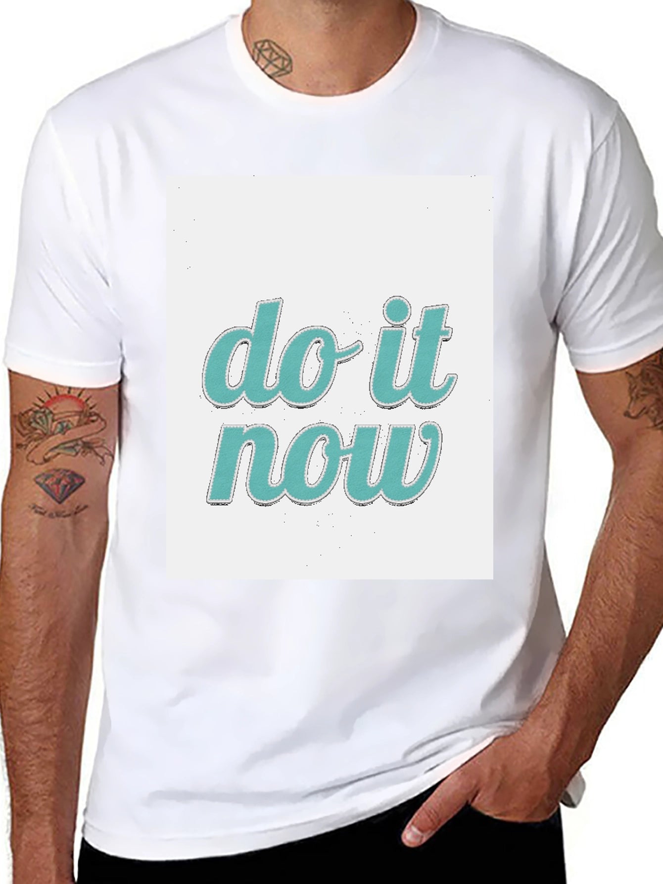 Do It Now Graphic Tee - Trendy Black T-Shirt