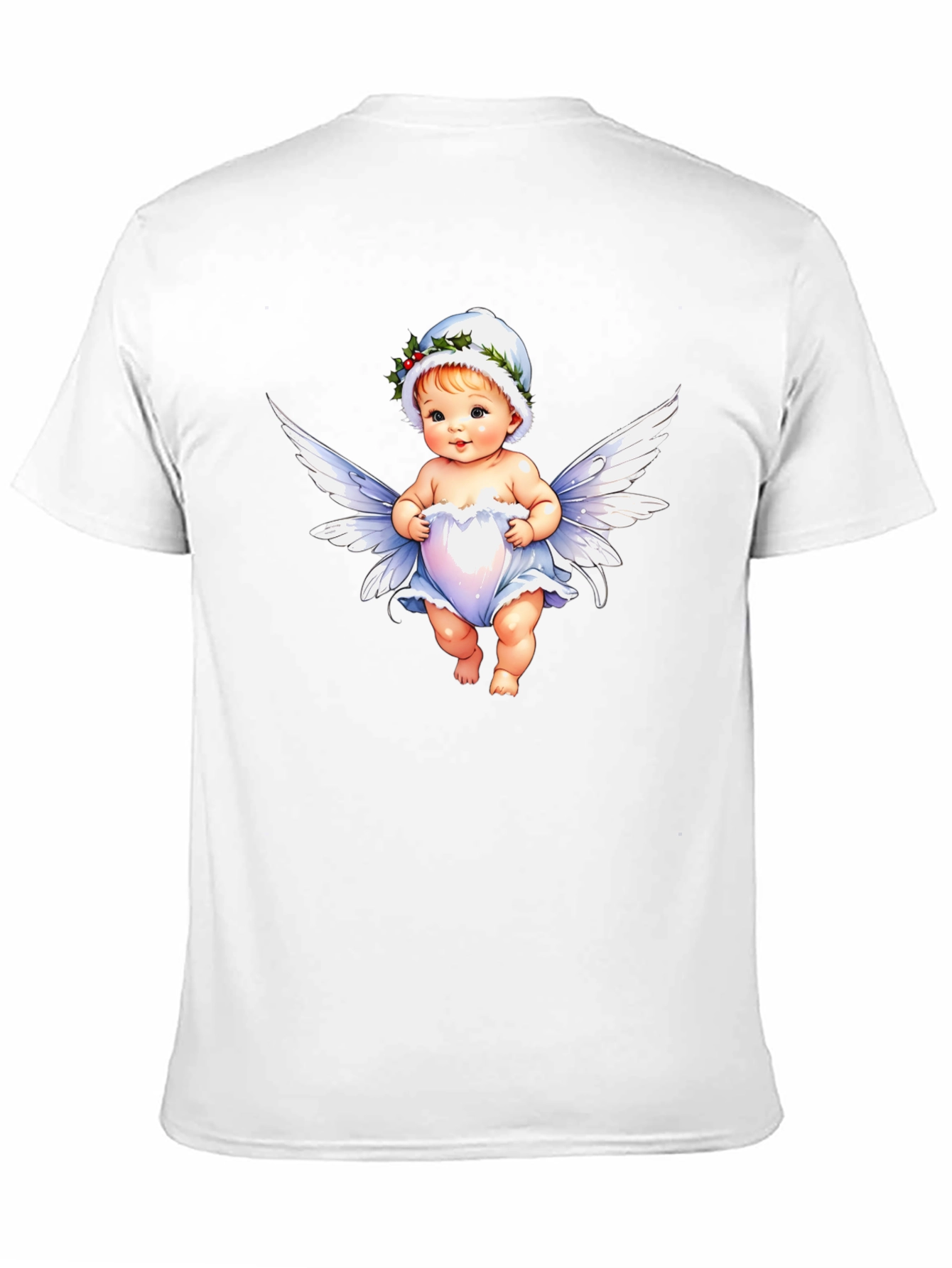 Angel Baby Graphic Tee - Whimsical Black T-Shirt