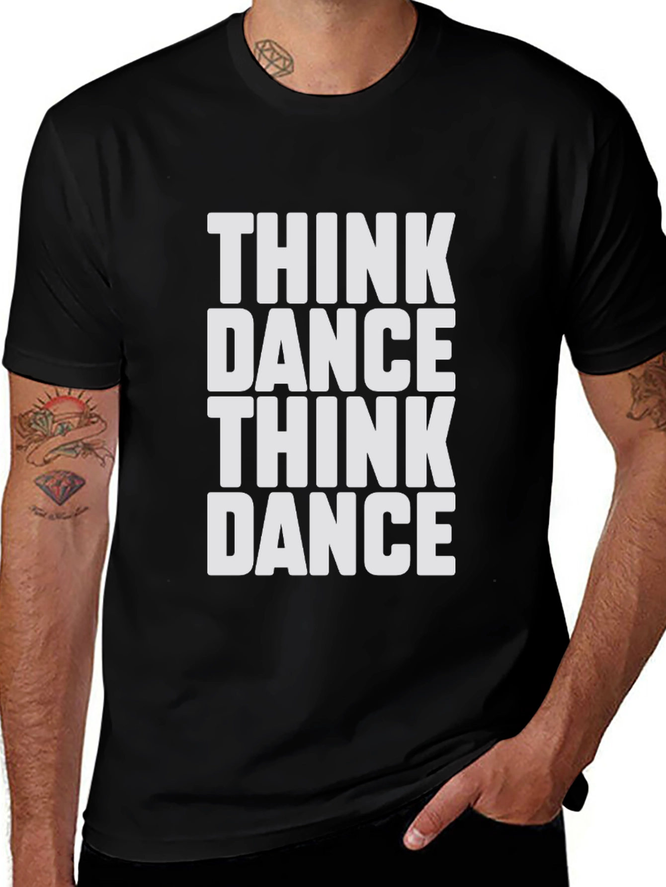 Think Dance Graphic Tee - Stylish Cotton T-Shirt
