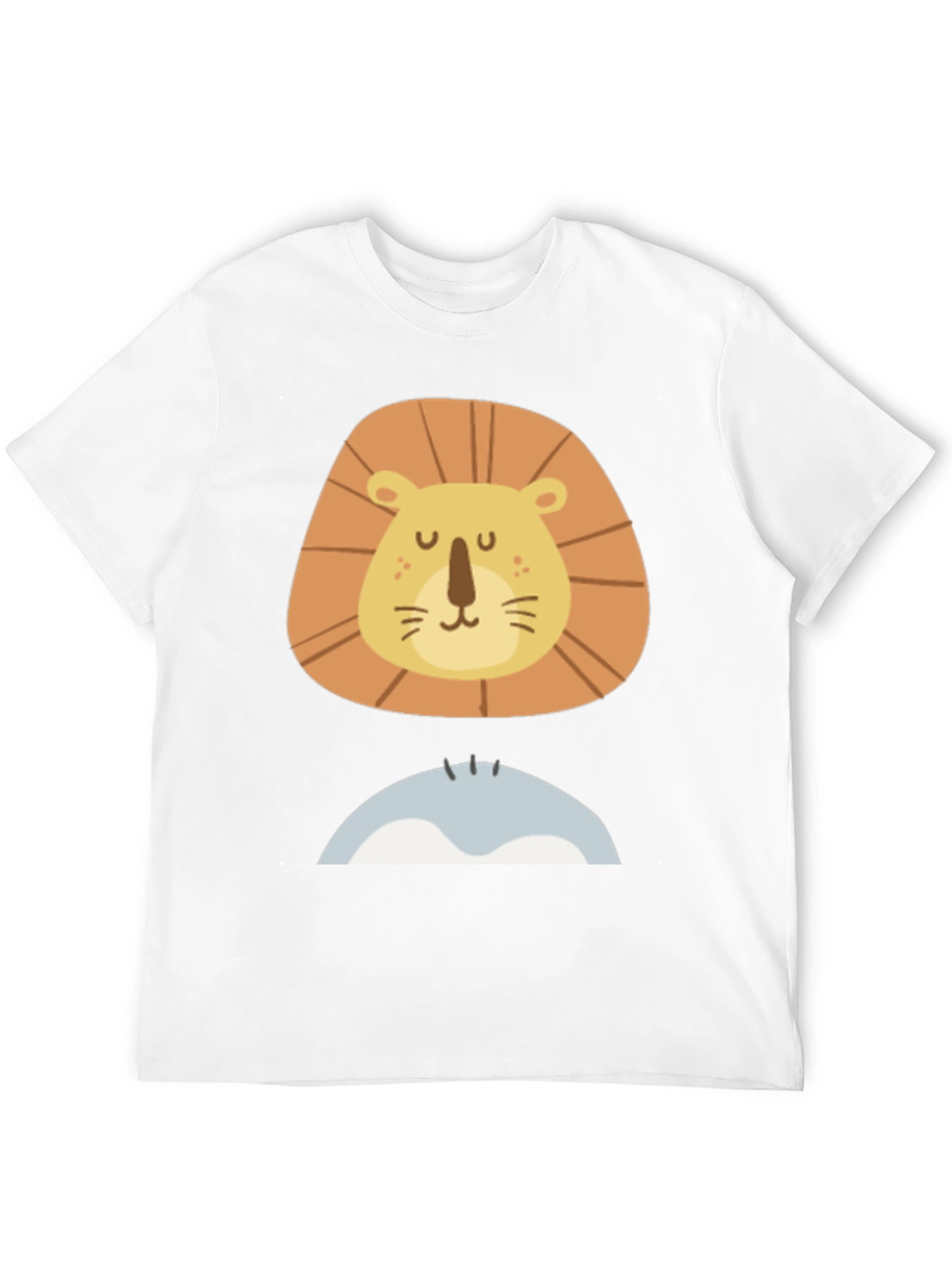 Lion Face Graphic Tee - Mens Black T-Shirt