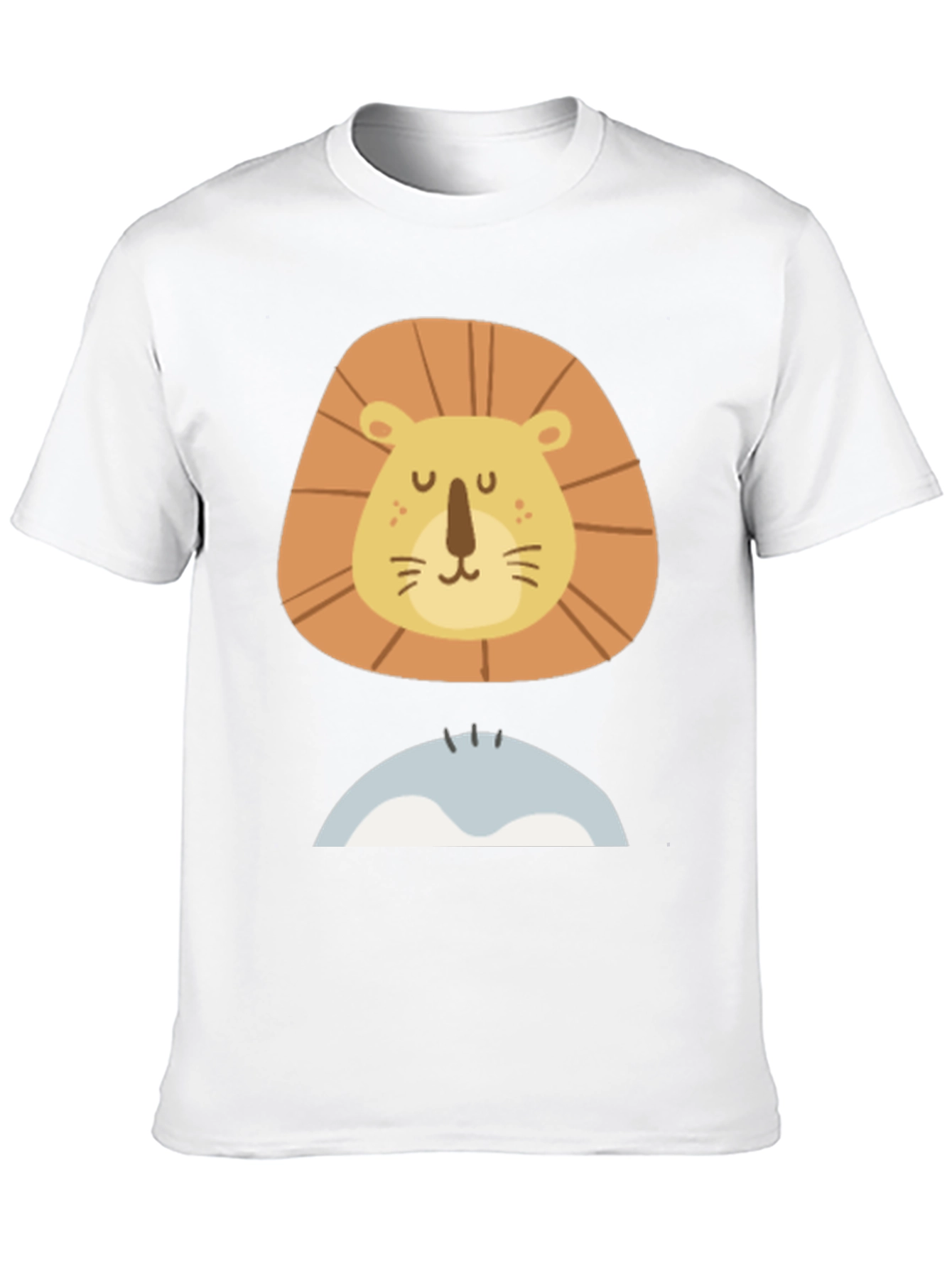 Lion Face Graphic Tee - Mens Black T-Shirt