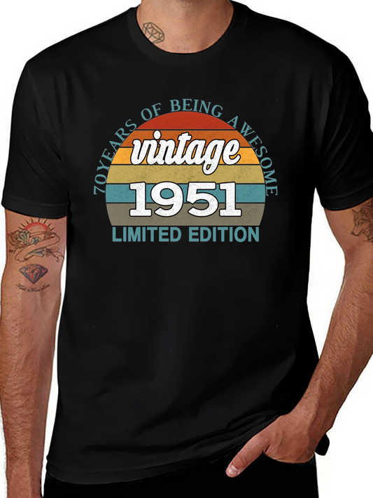 Vintage 1951 70th Birthday Limited Edition T-Shirt
