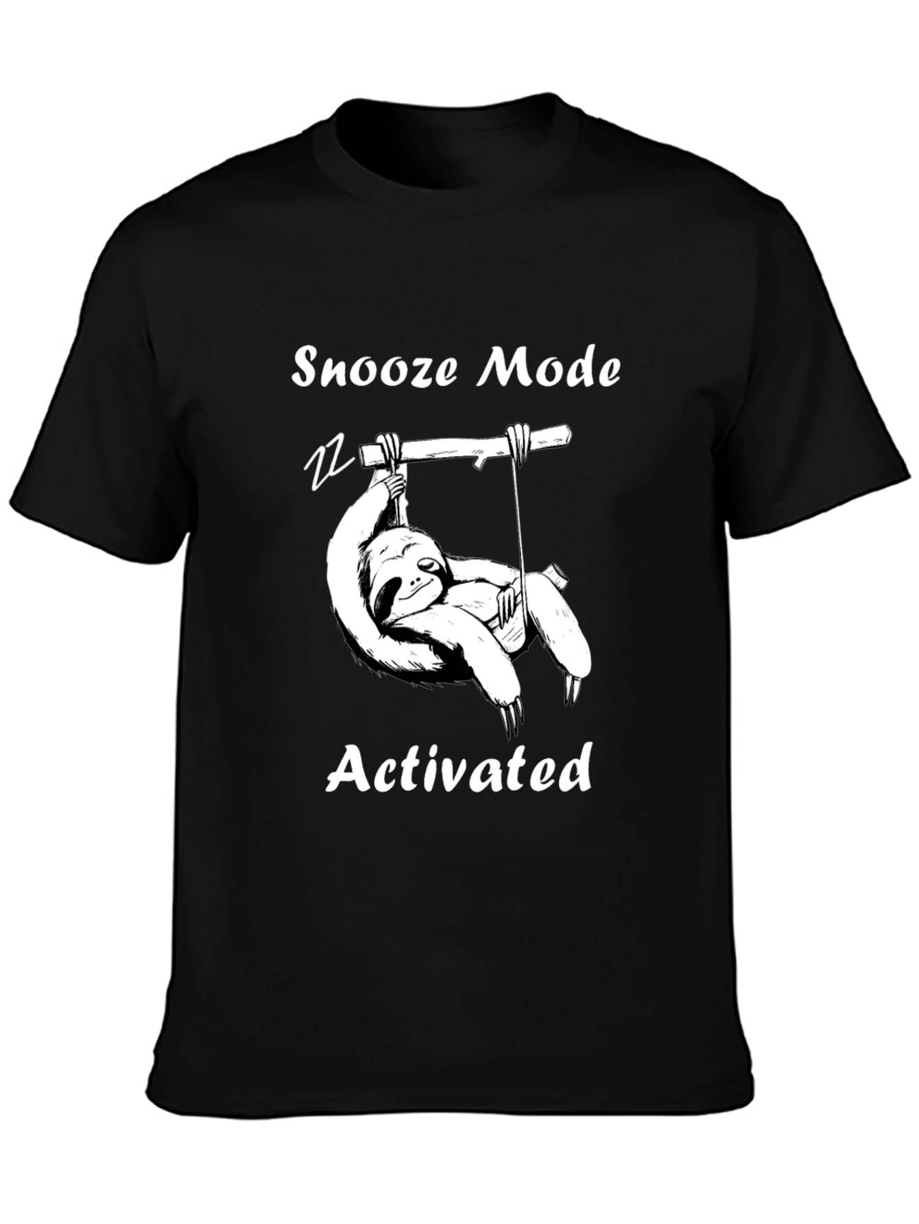 Snooze Mode Activated Sloth Graphic T-Shirt