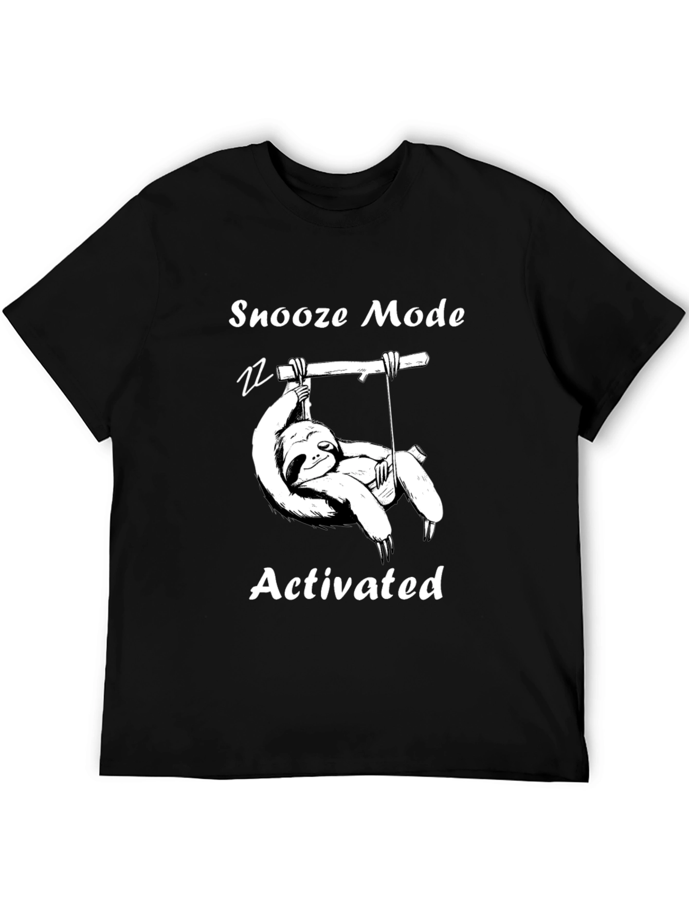 Snooze Mode Activated Sloth Graphic T-Shirt