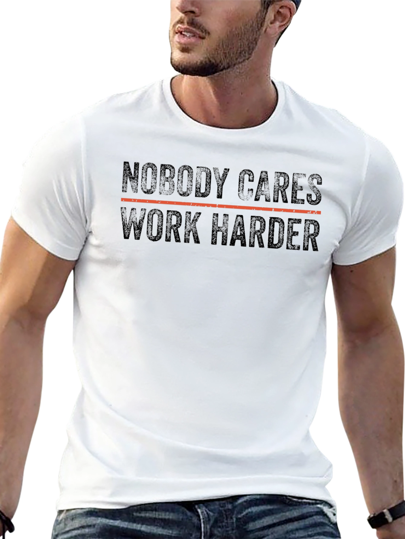 Nobody Cares Work Harder Black T-Shirt