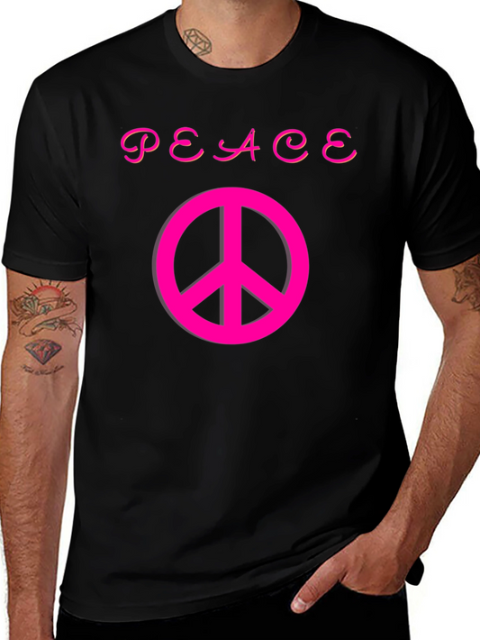 Peace Sign Graphic Tee - Stylish Comfort