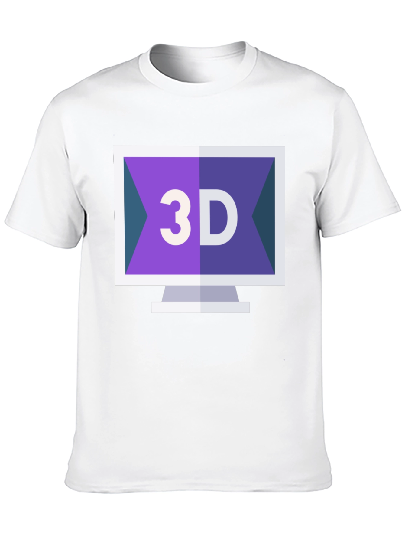 3D Computer Screen T-Shirt - Stylish Design