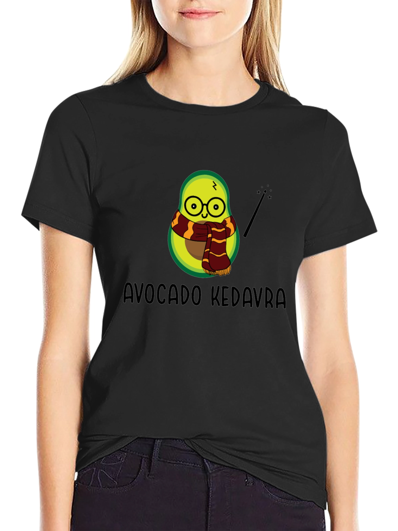 Avocado Kedavra Black T-Shirt