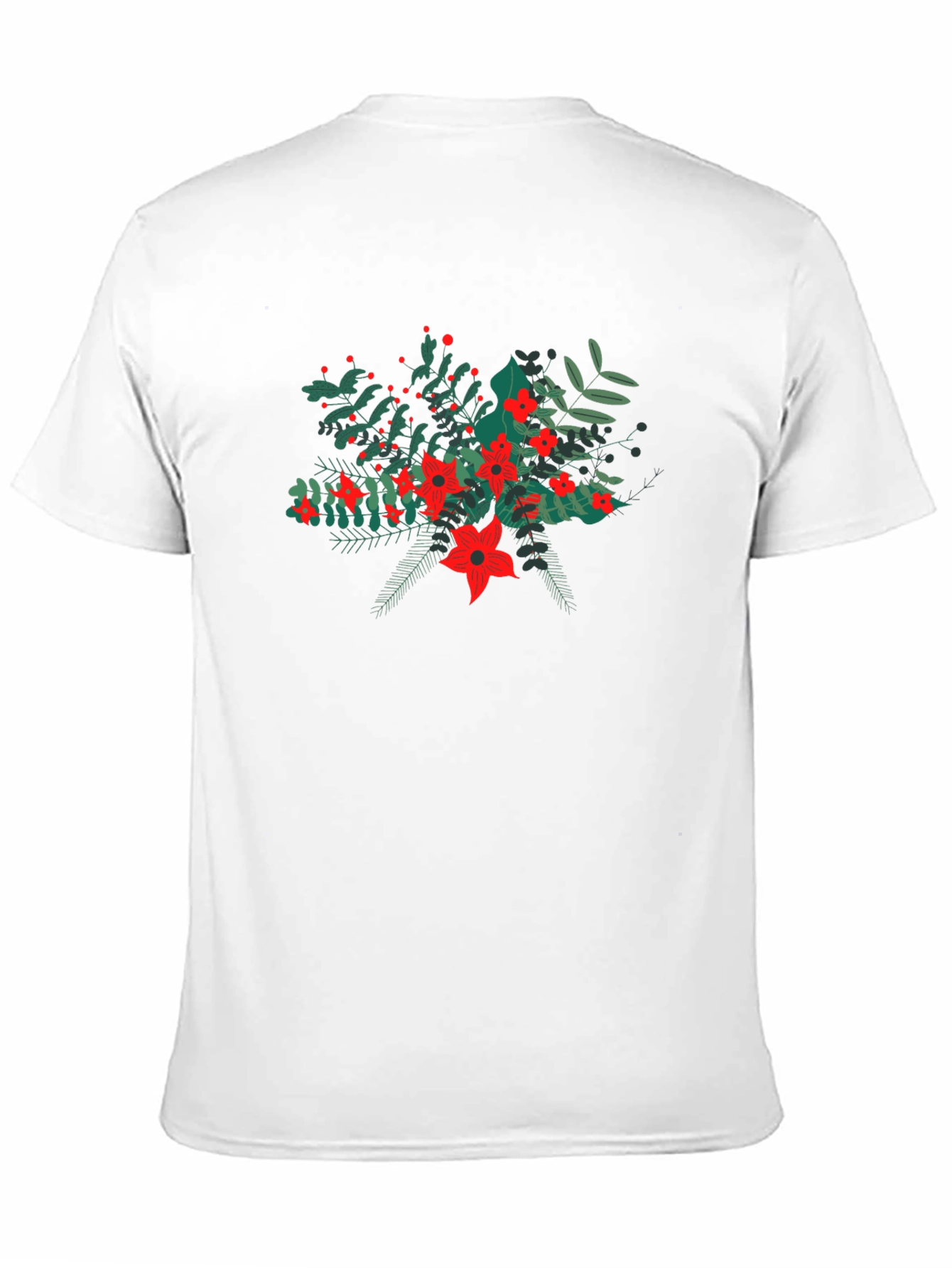 Floral Bouquet Black T-Shirt