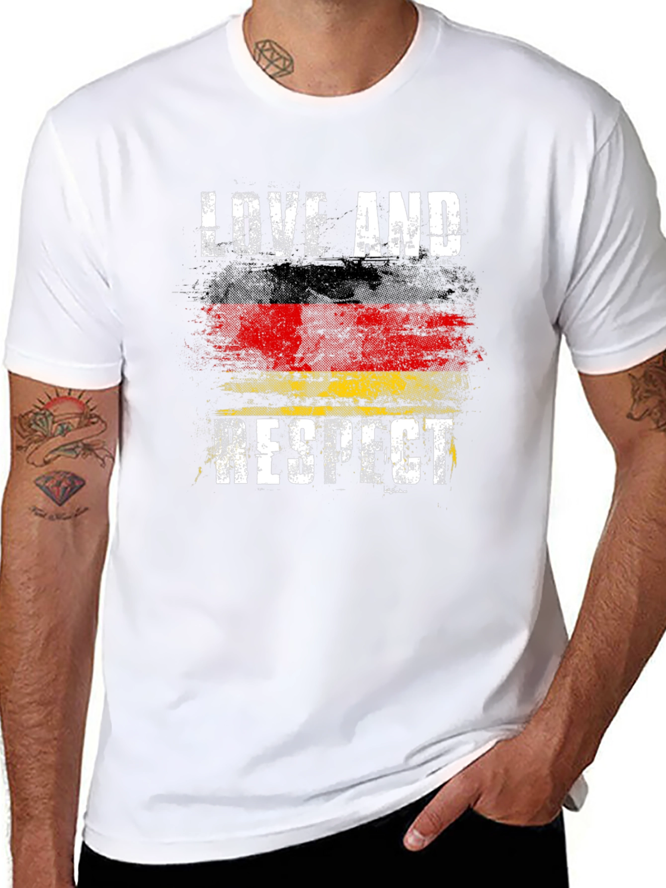 Love and Respect Germany Flag T-Shirt