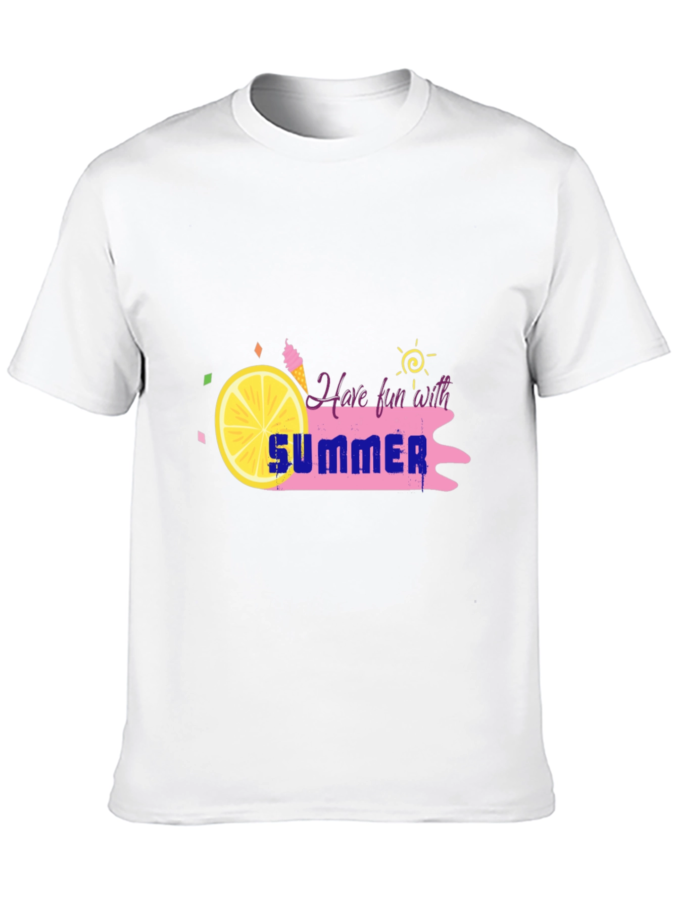 Summer Fun Black T-Shirt