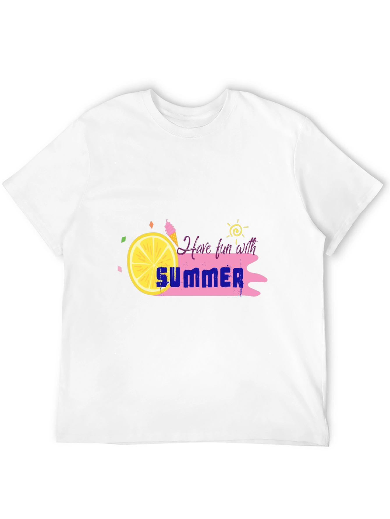 Summer Fun Black T-Shirt