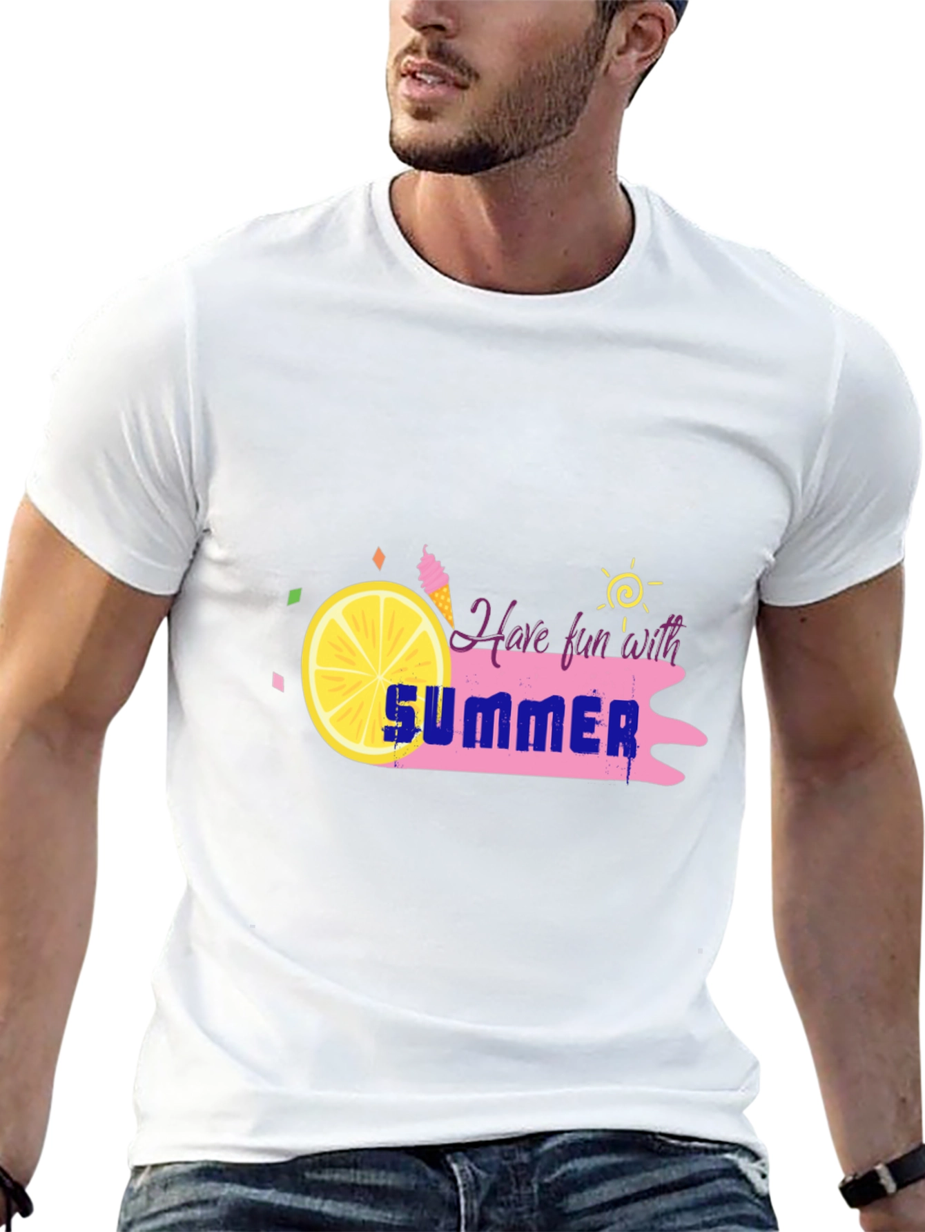 Summer Fun Black T-Shirt