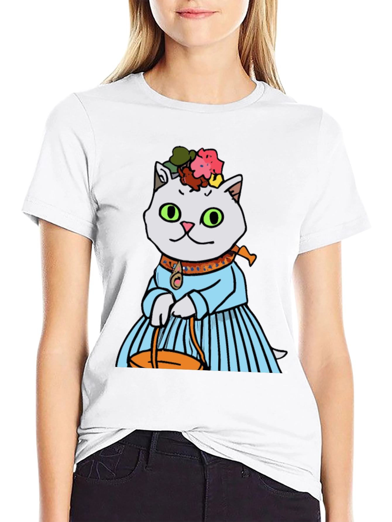 Frida Kahlo Cat T-Shirt - Unique Graphic Tee