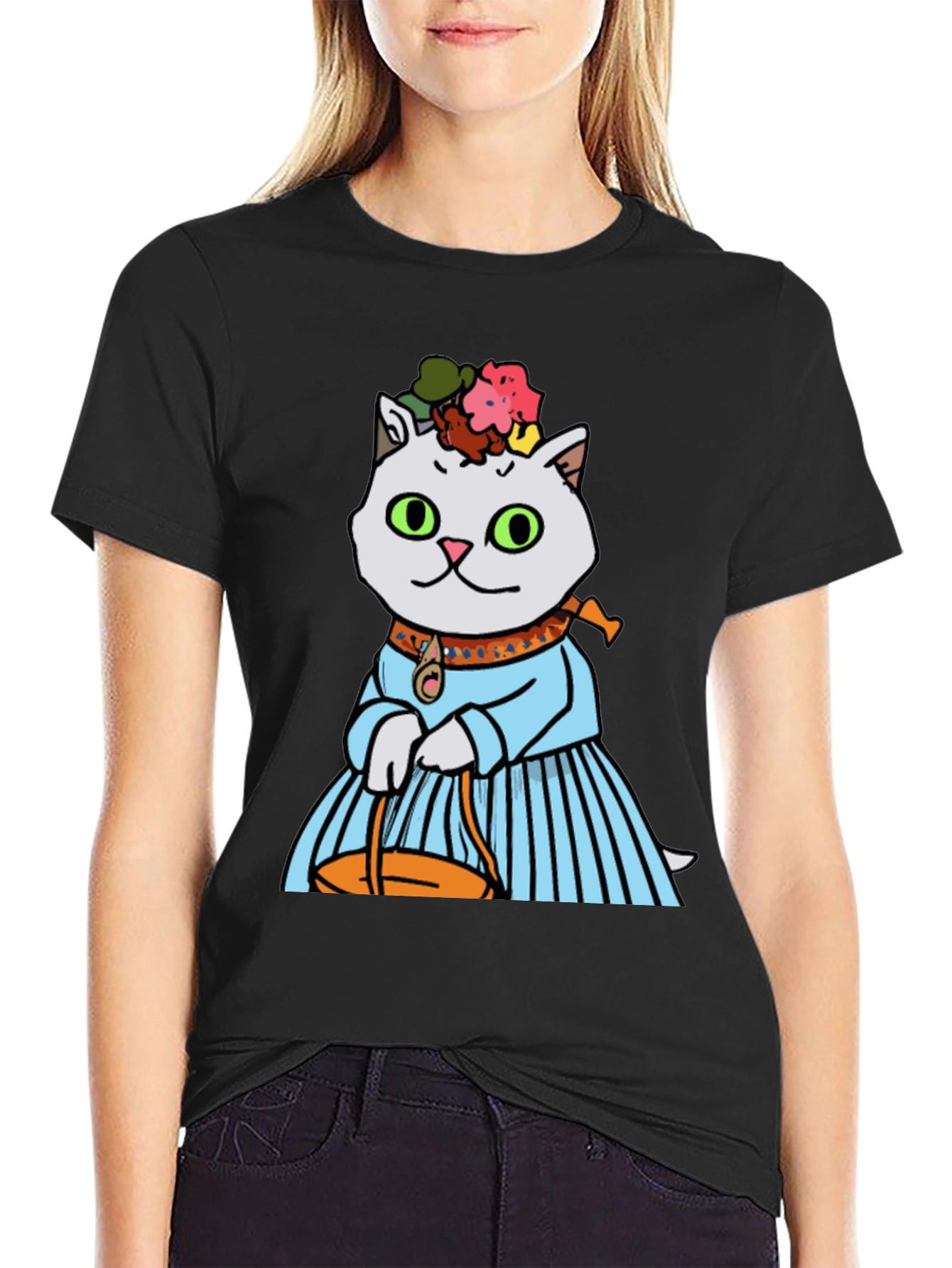 Frida Kahlo Cat T-Shirt - Unique Graphic Tee