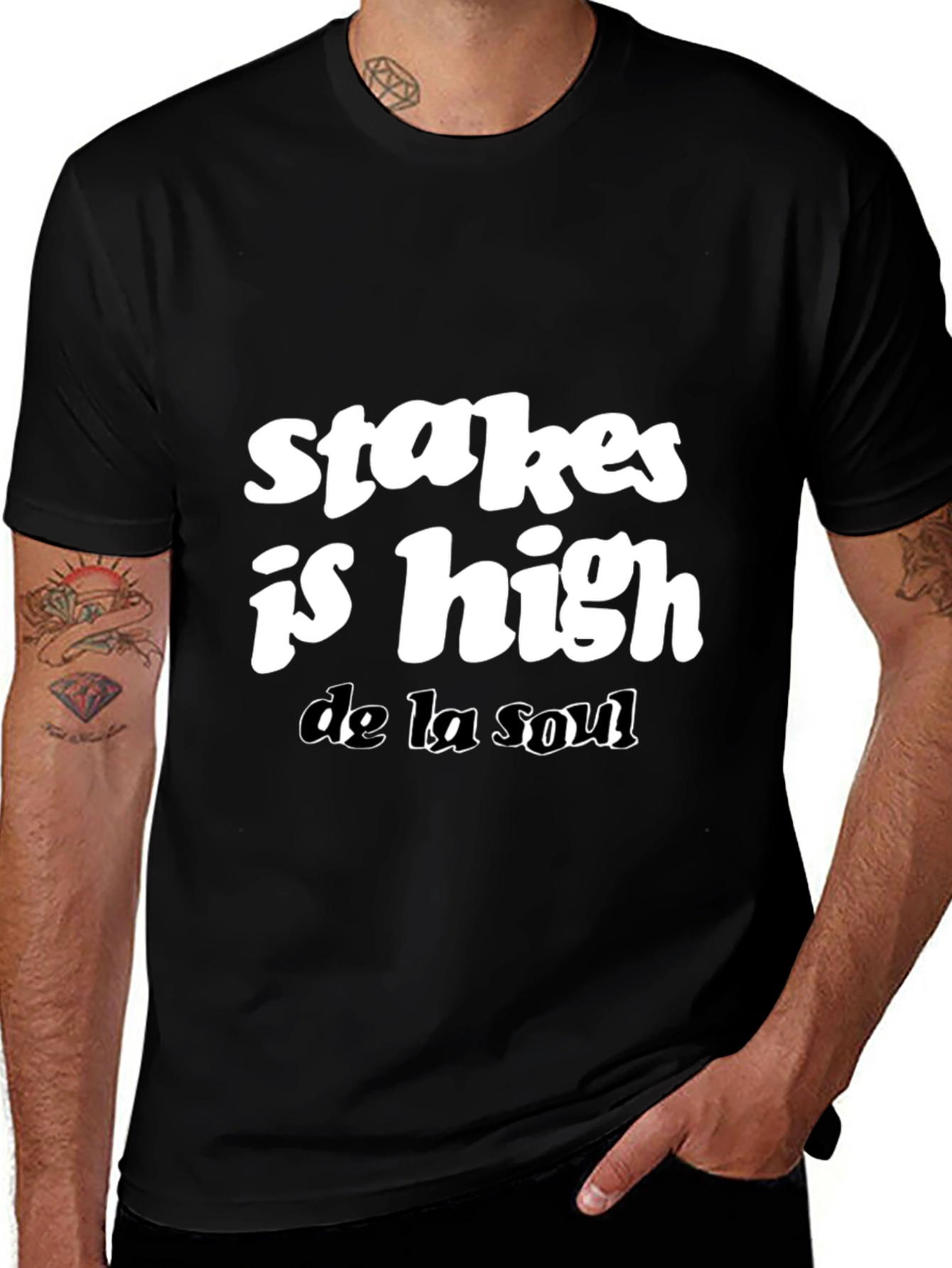 Stakes Is High De La Soul Black T-Shirt