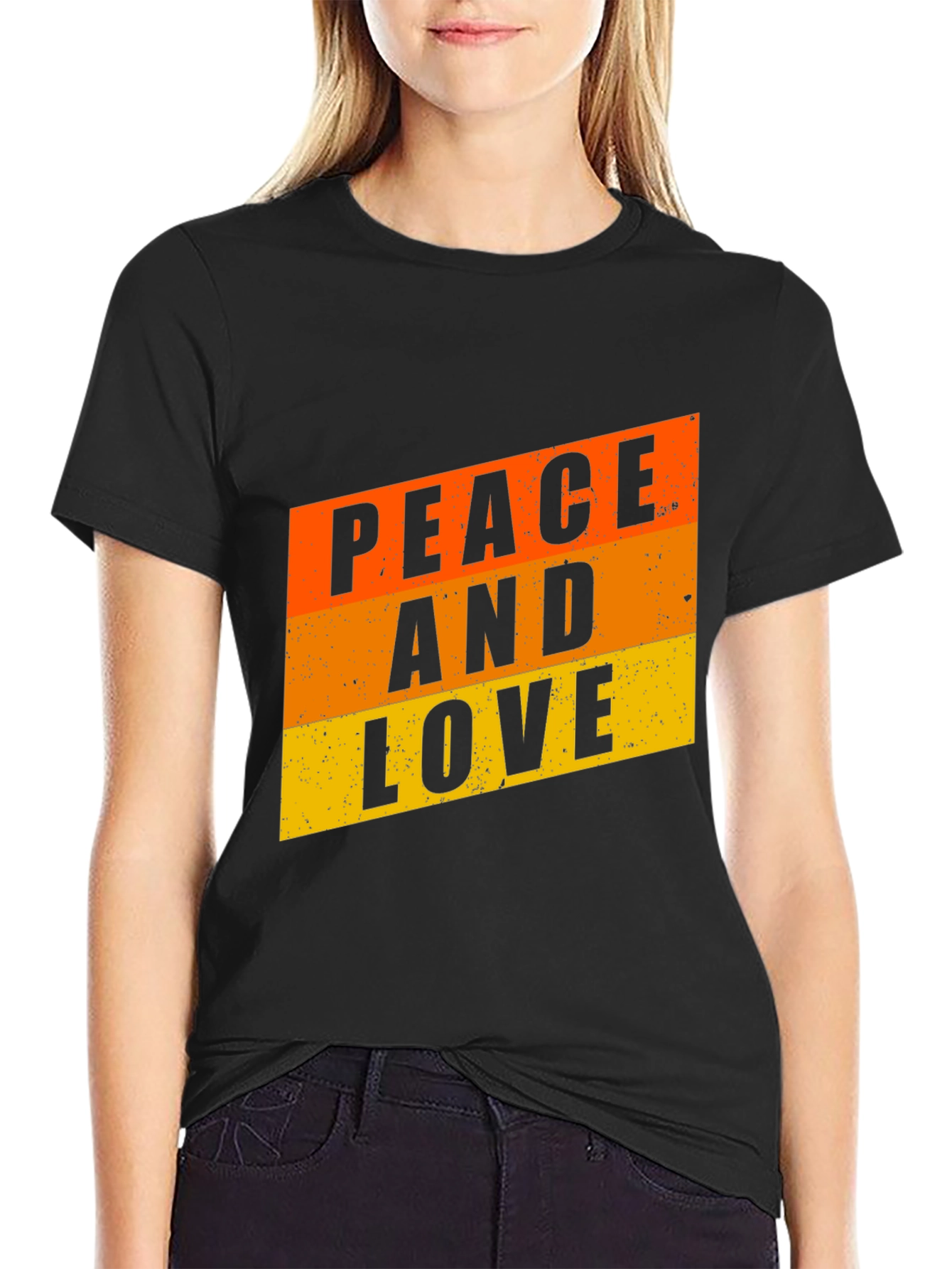 Peace and Love Retro T-Shirt