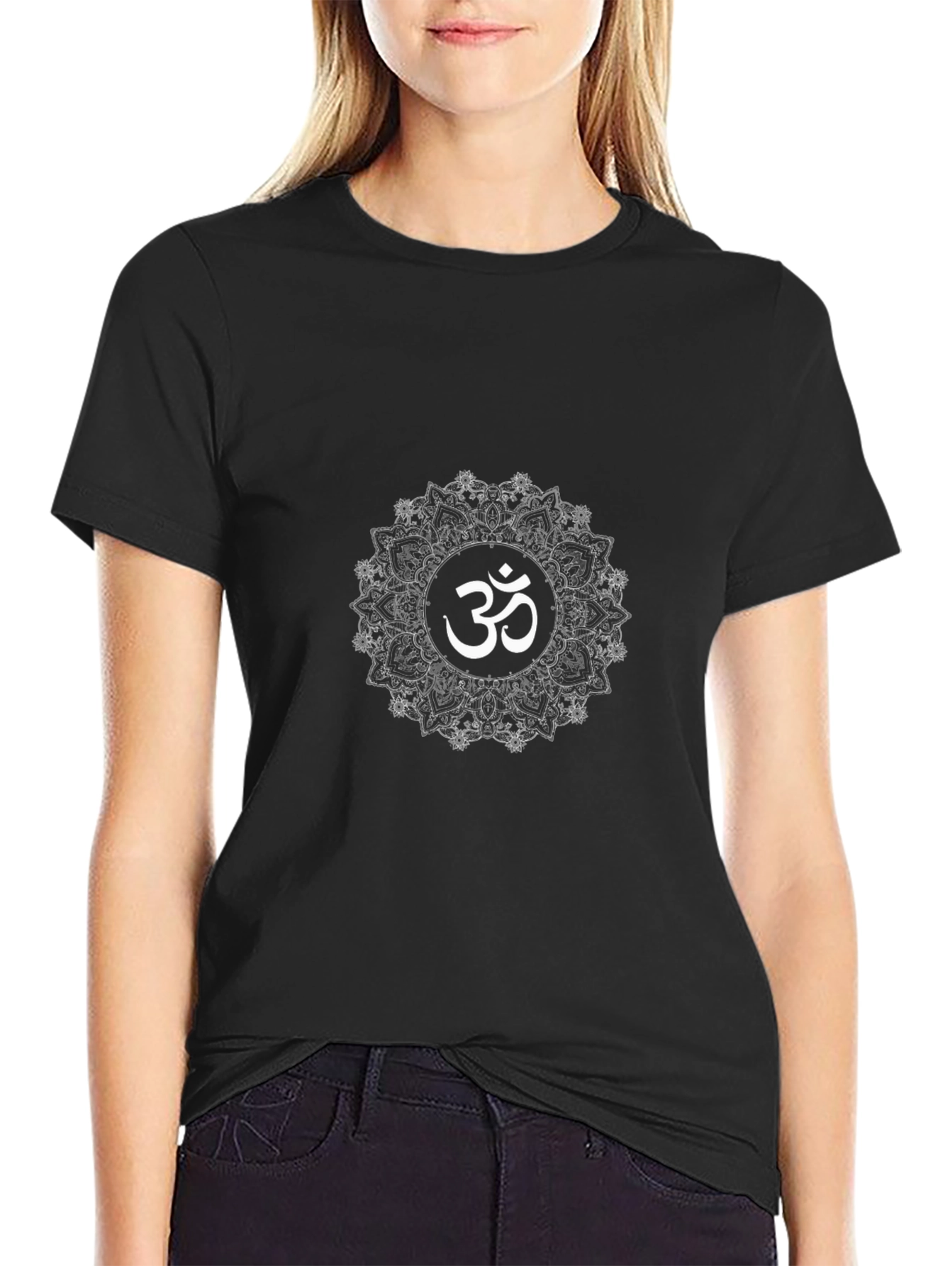 Om Mandala T-Shirt - Black