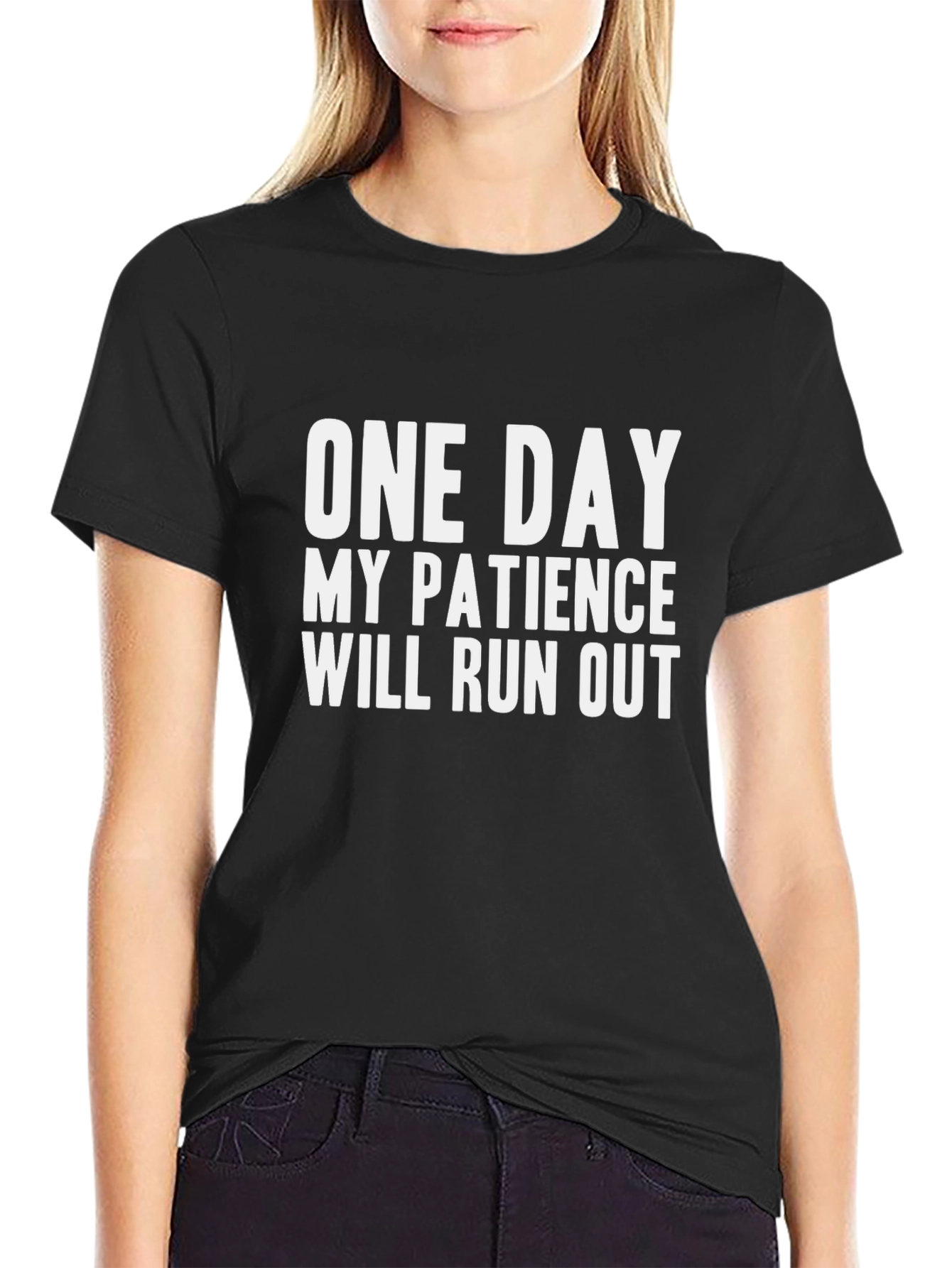 One Day My Patience T-Shirt - Funny Graphic Tee