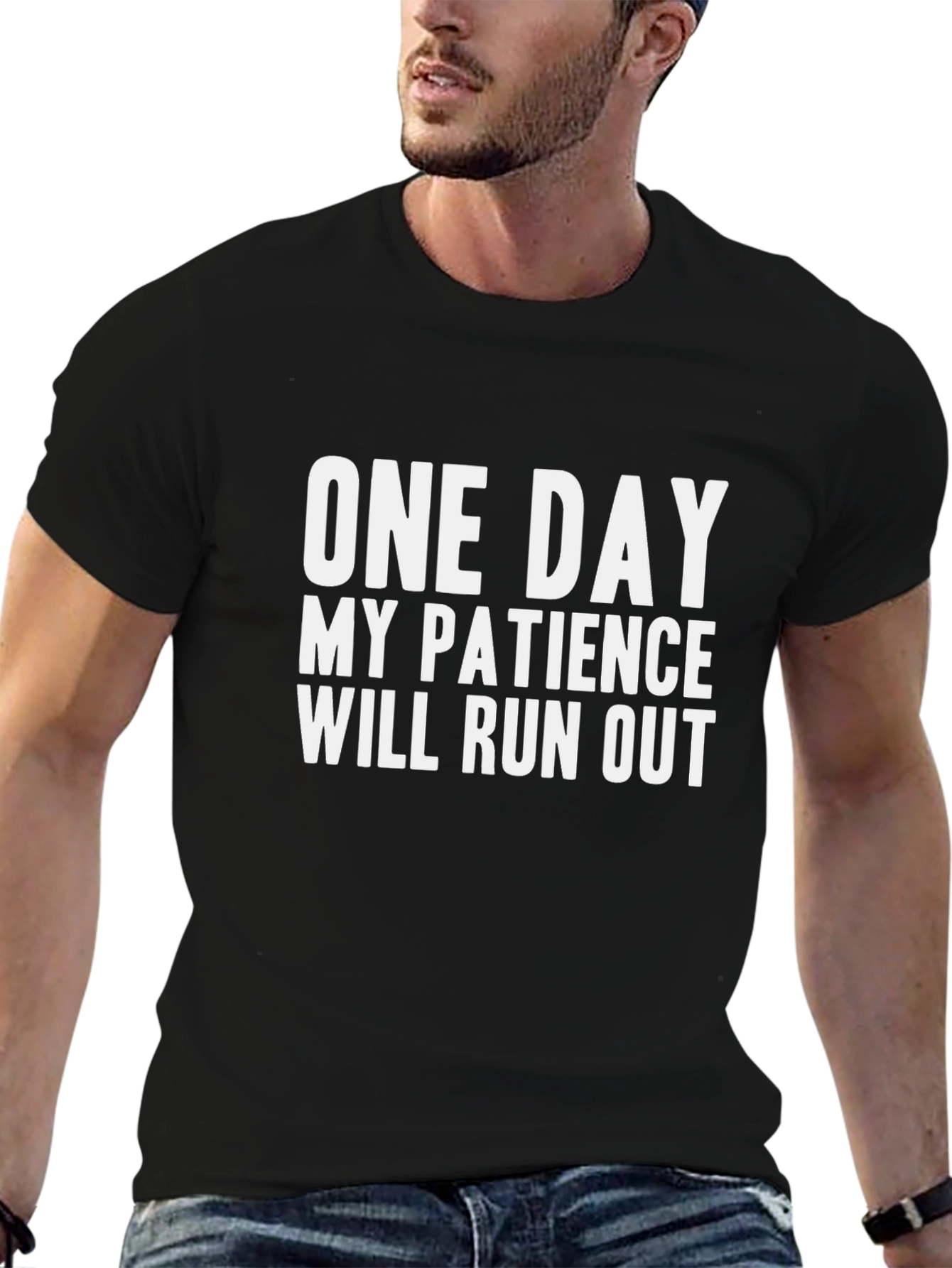 One Day My Patience T-Shirt - Funny Graphic Tee