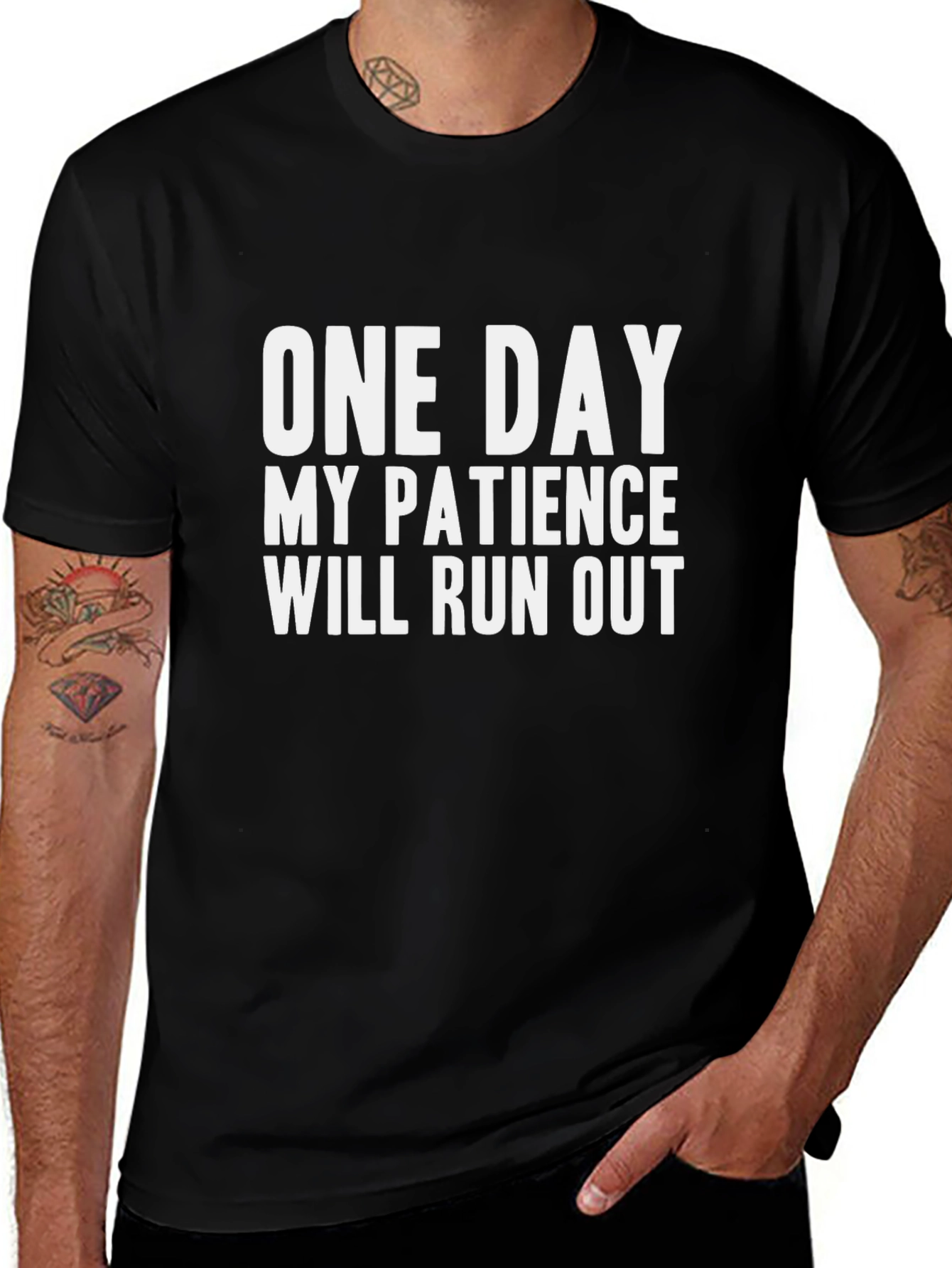 One Day My Patience T-Shirt - Funny Graphic Tee