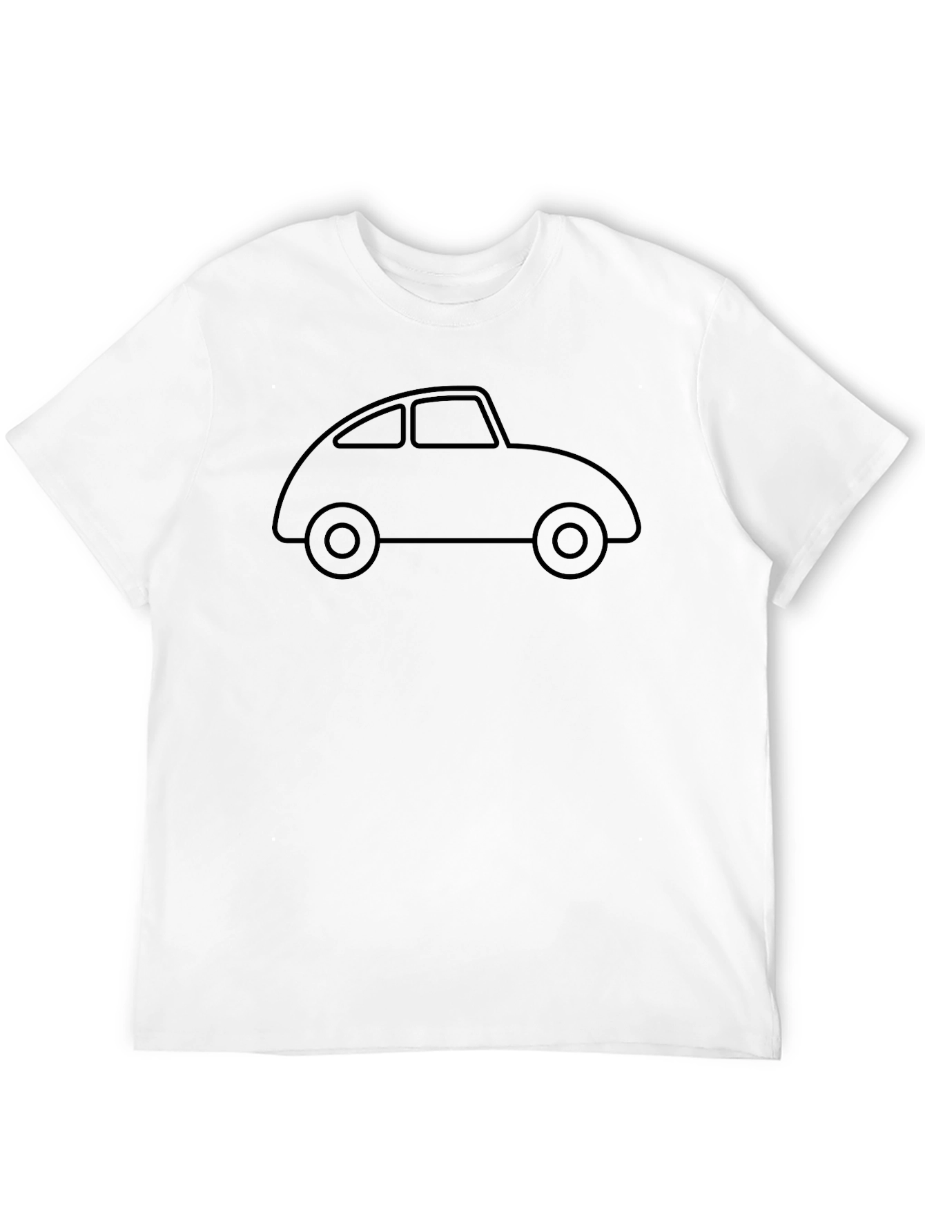Classic Car Outline Tee - Retro Auto Design