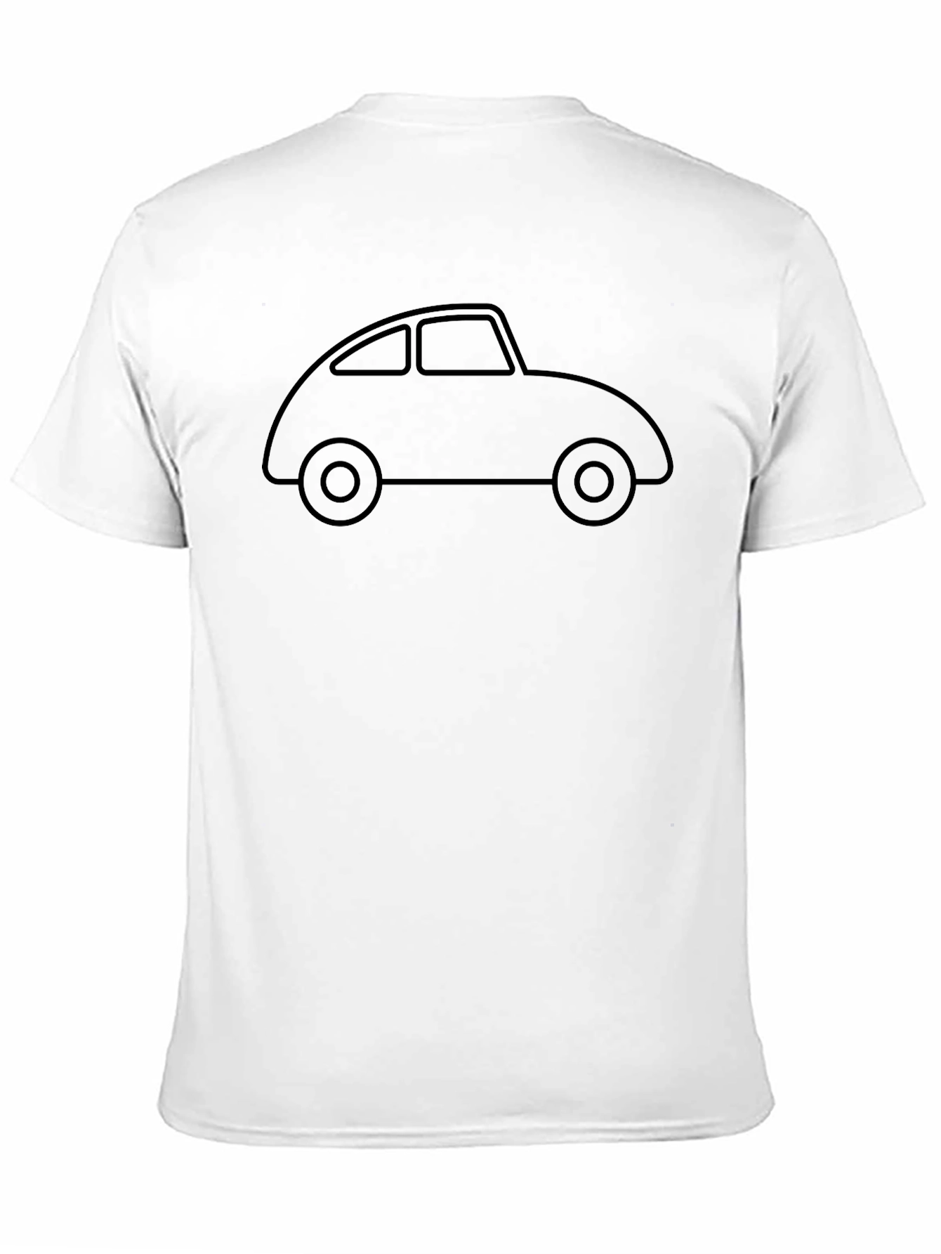 Classic Car Outline Tee - Retro Auto Design