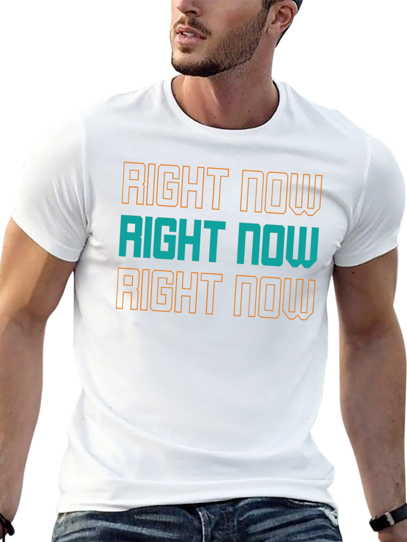 Right Now Graphic Tee - Trendy Comfort