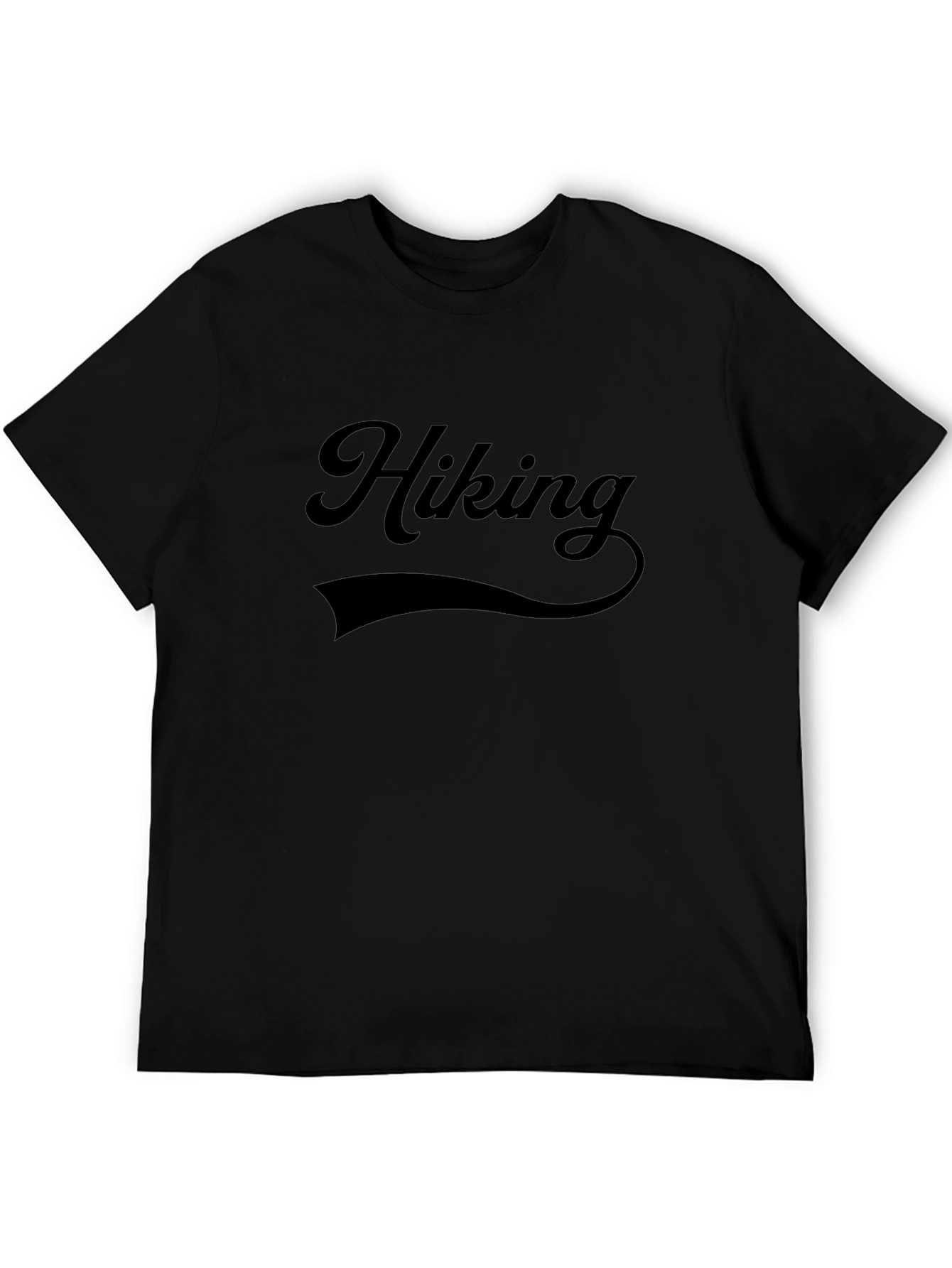 Hiking Black Graphic T-Shirt