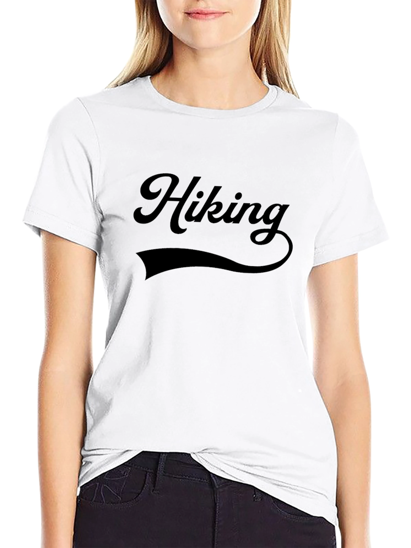 Hiking Black Graphic T-Shirt