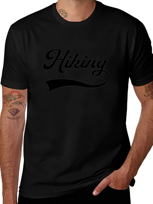 Hiking Black Graphic T-Shirt