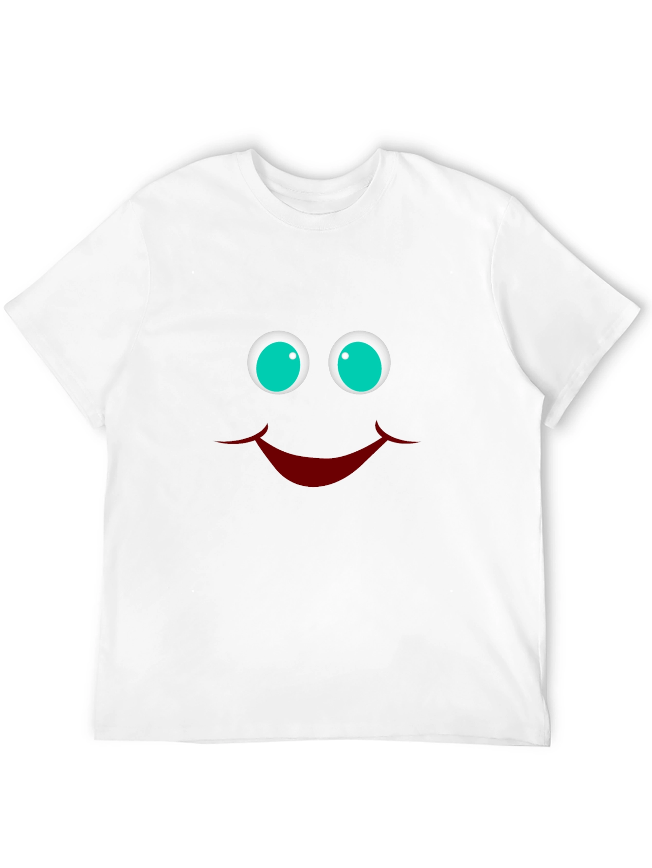 Smiley Face Graphic T-Shirt - Funny Casual Tee