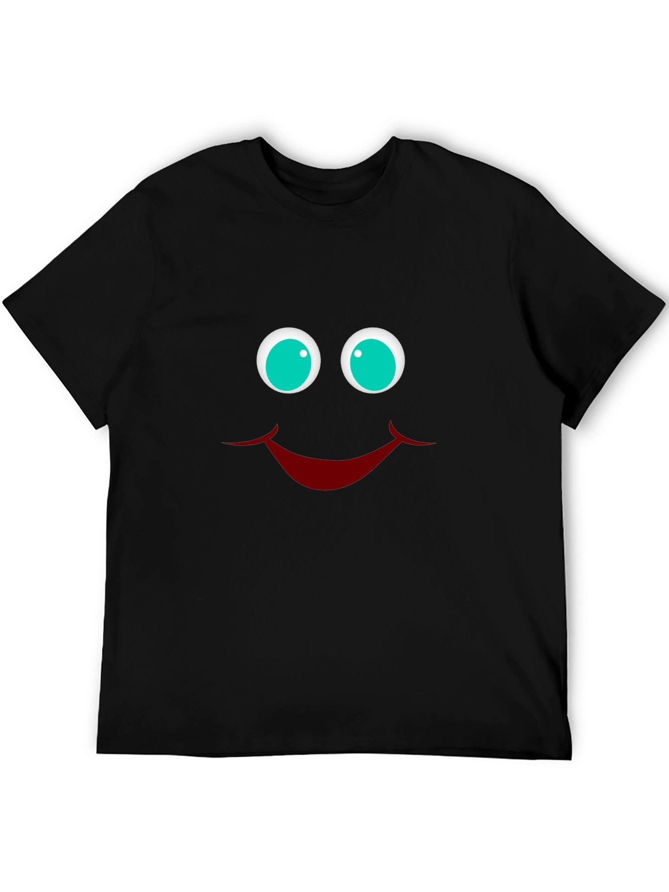 Smiley Face Graphic T-Shirt - Funny Casual Tee
