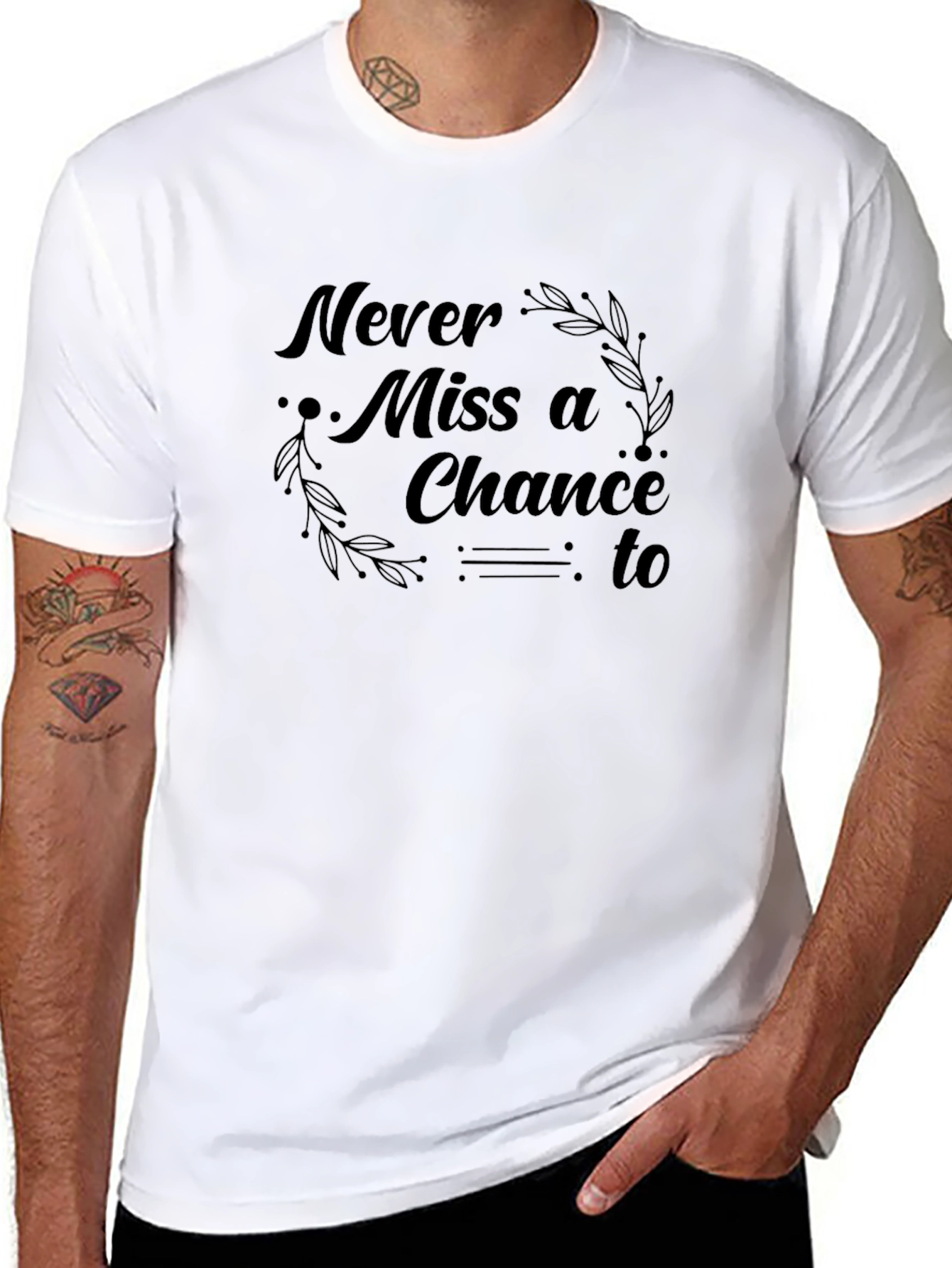 Never Miss a Chance Graphic T-Shirt