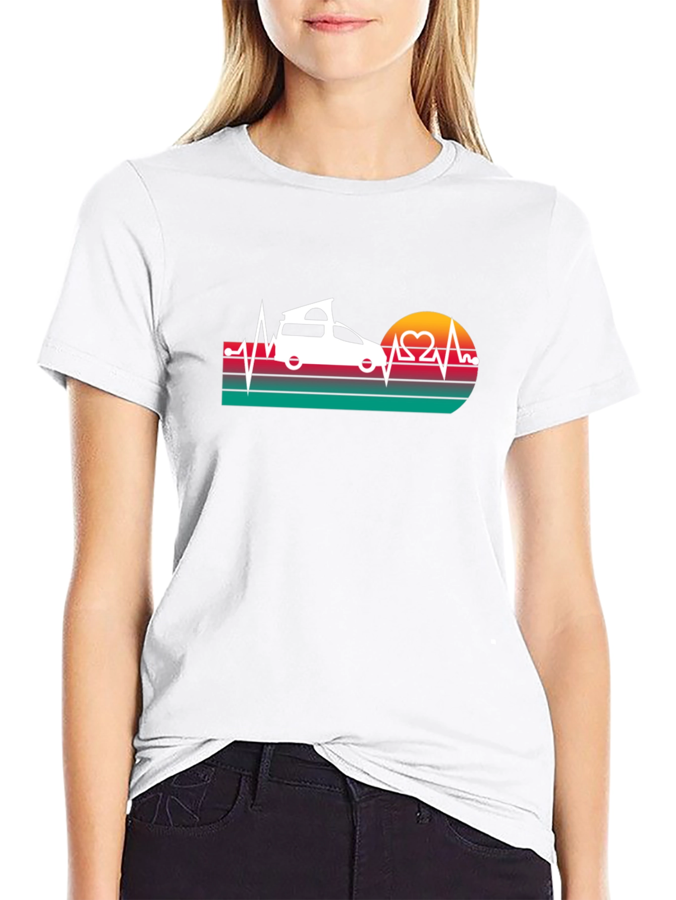 Camper Van Heartbeat T-Shirt