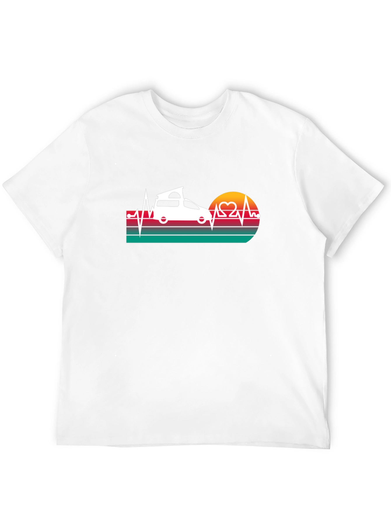 Camper Van Heartbeat T-Shirt