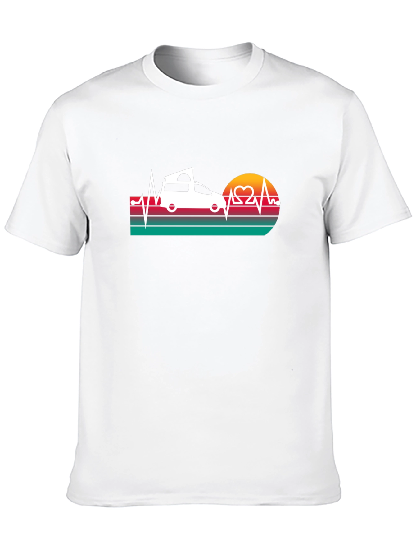 Camper Van Heartbeat T-Shirt