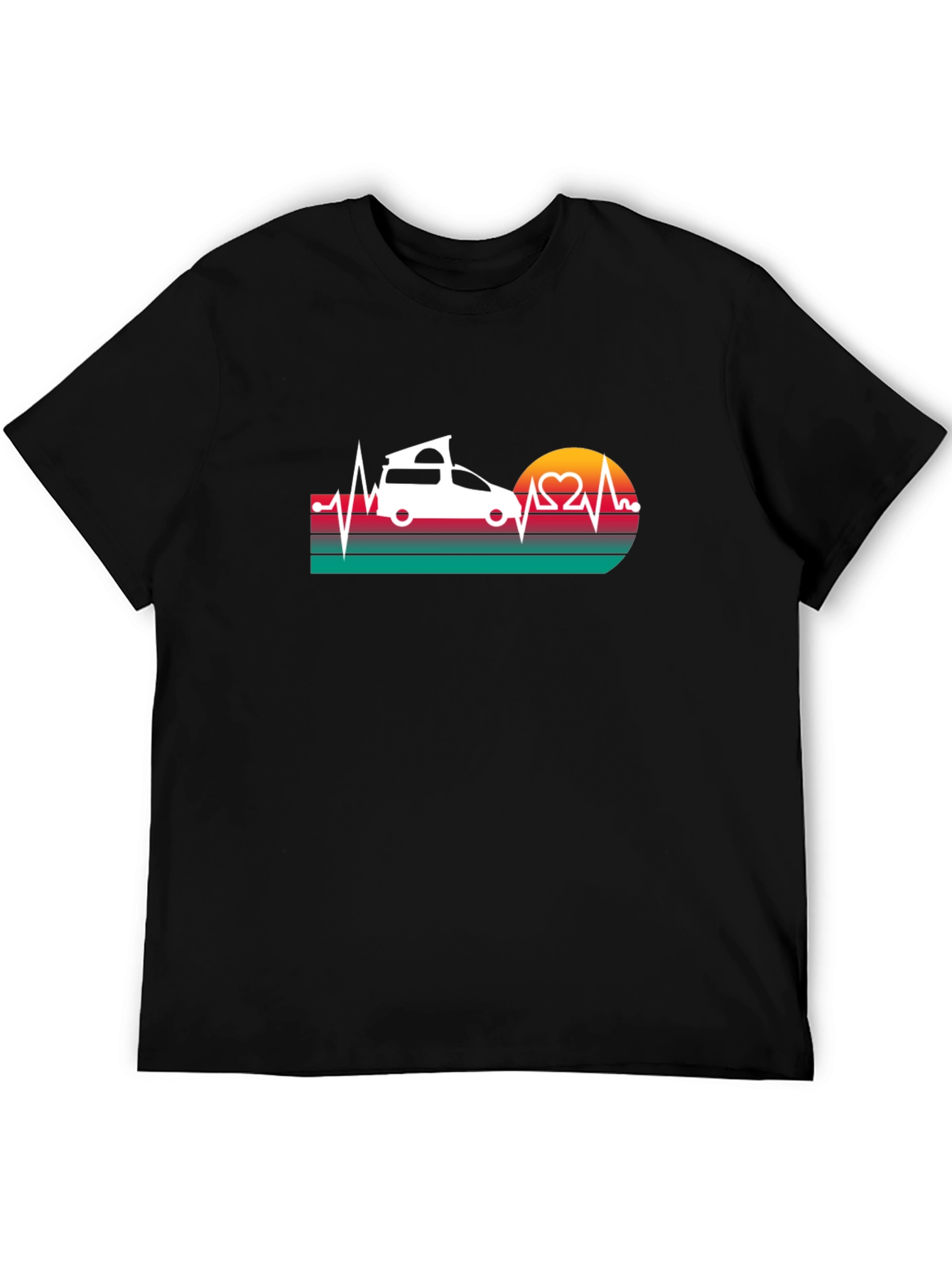 Camper Van Heartbeat T-Shirt