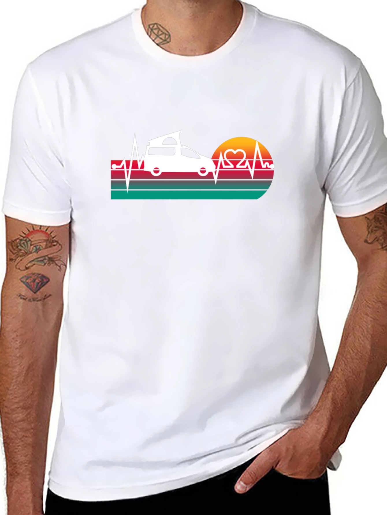 Camper Van Heartbeat T-Shirt