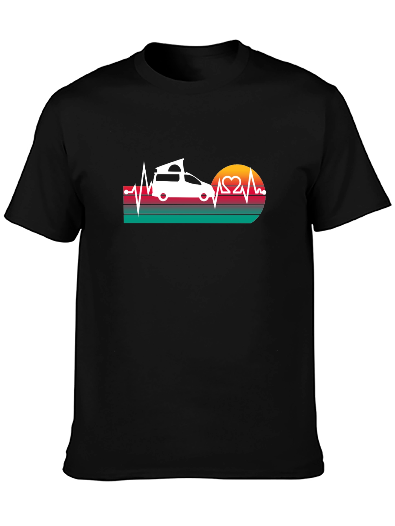 Camper Van Heartbeat T-Shirt