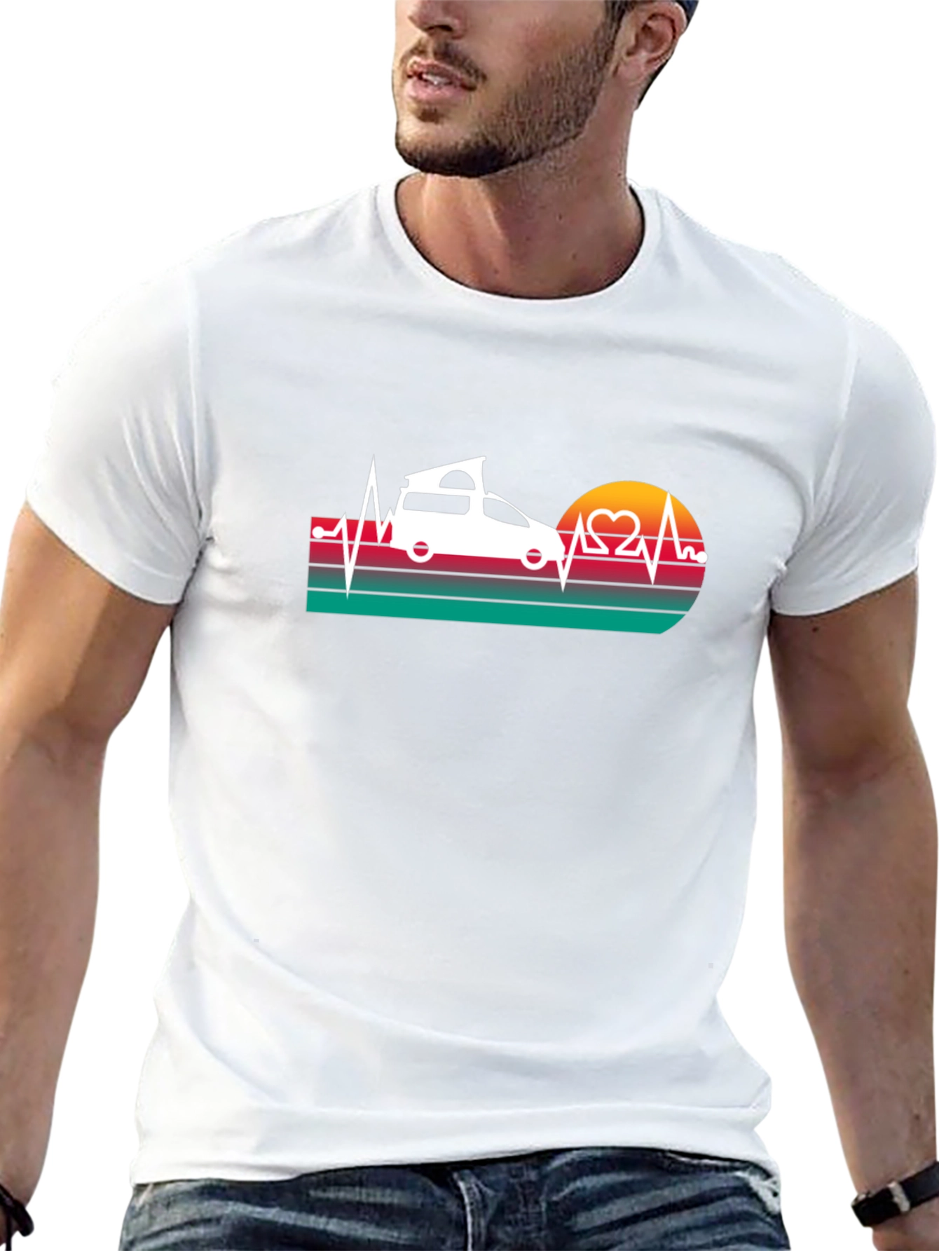 Camper Van Heartbeat T-Shirt