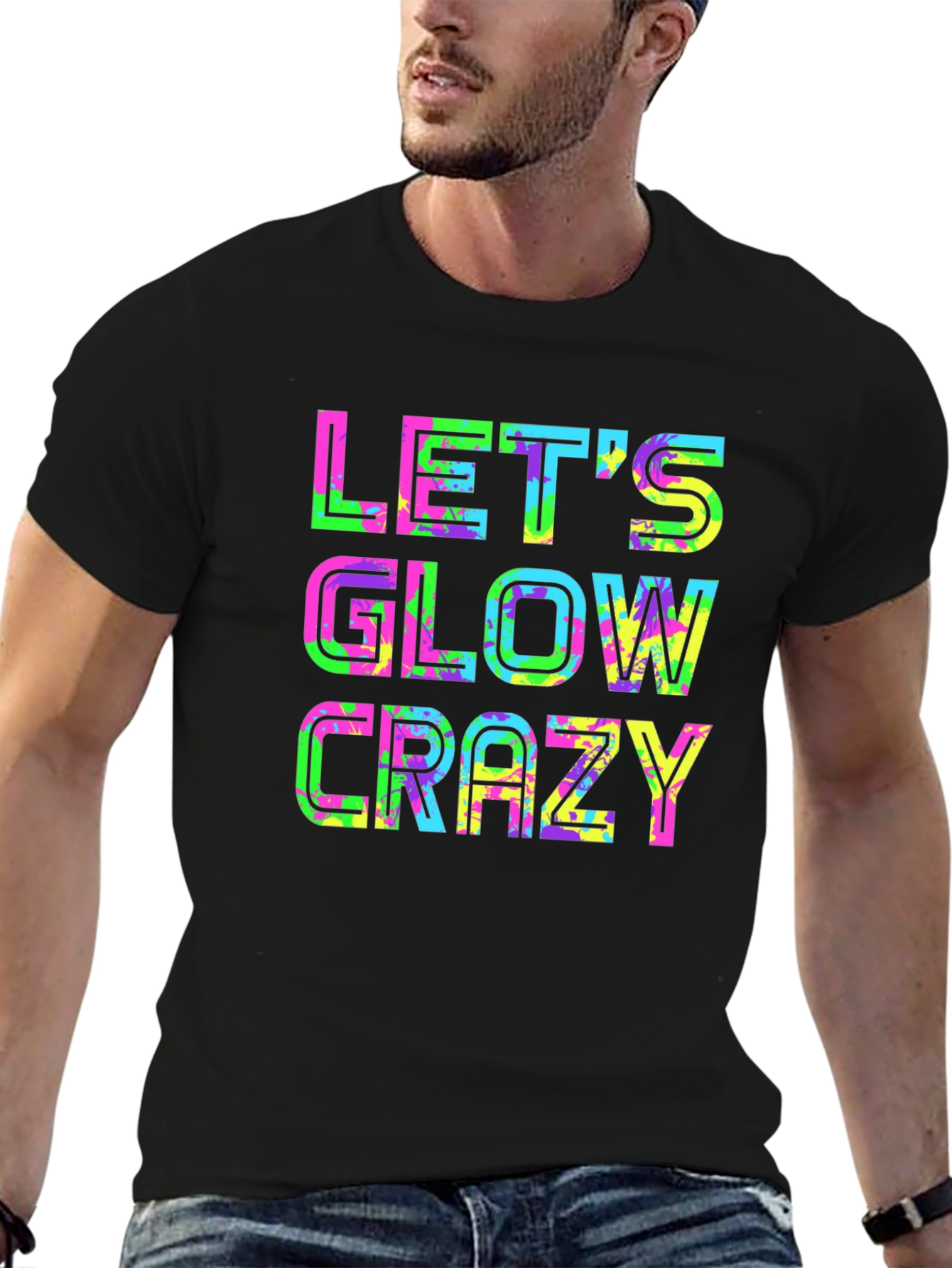 Lets Glow Crazy - Neon Party T-Shirt