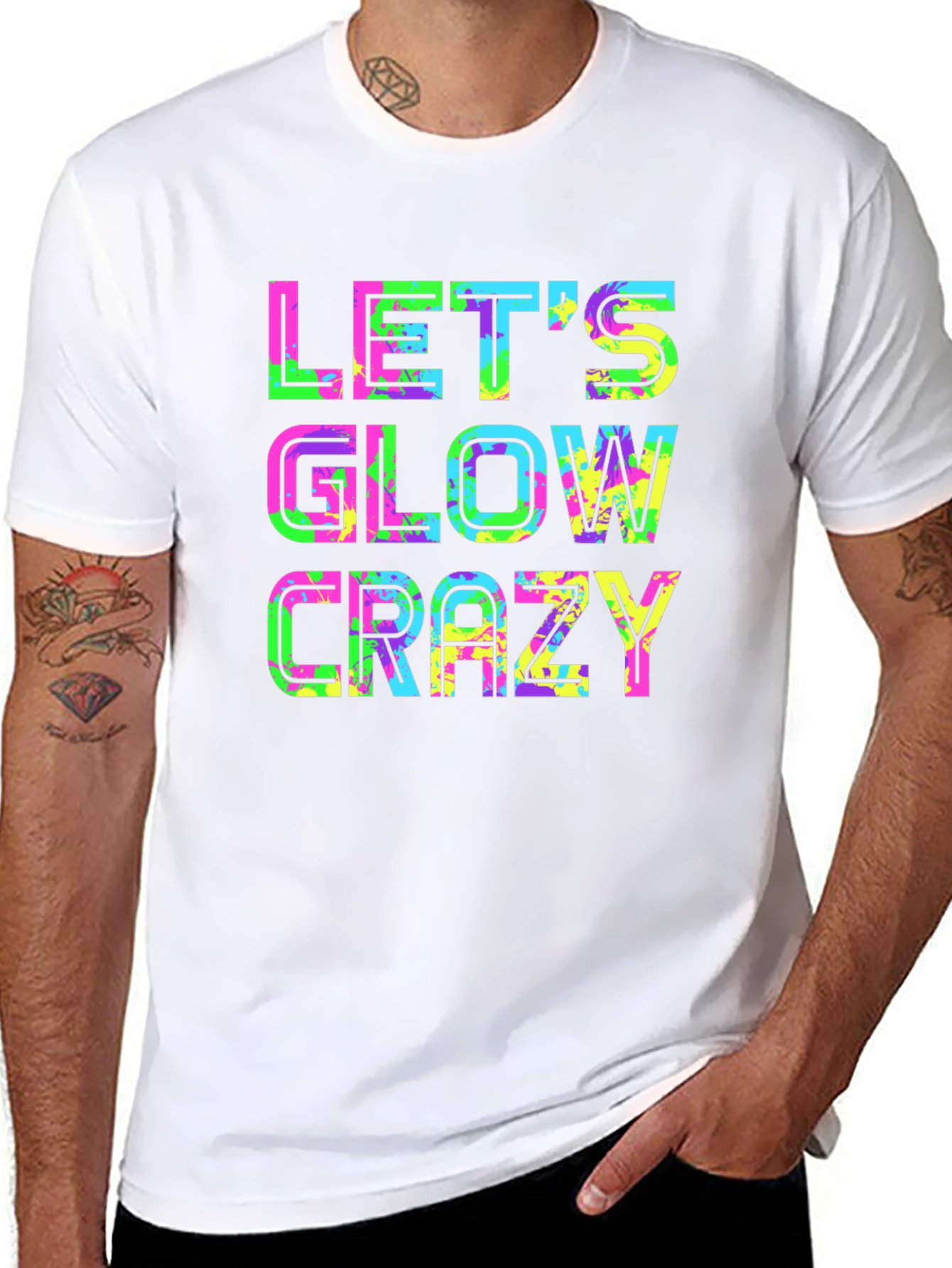 Lets Glow Crazy - Neon Party T-Shirt