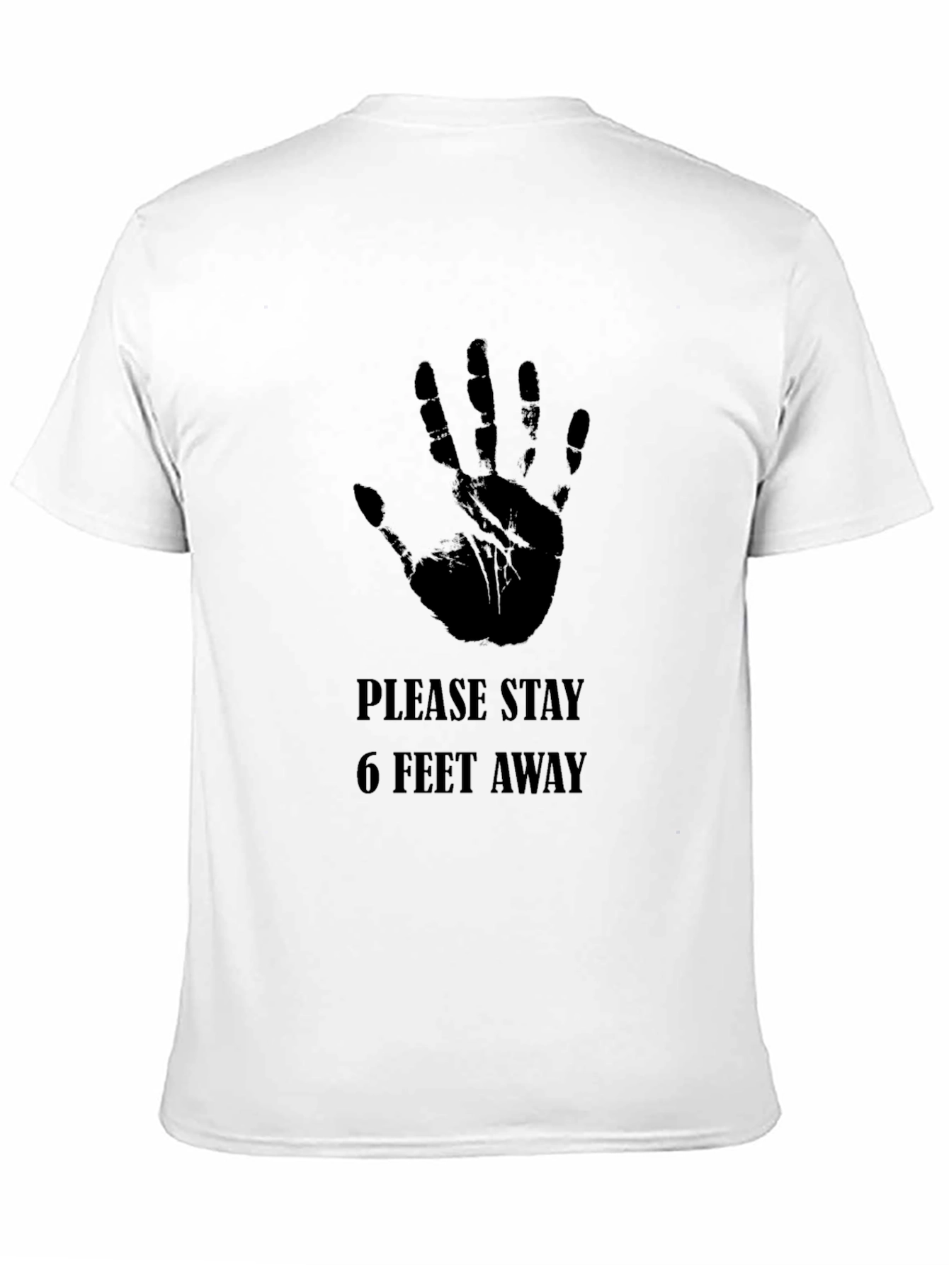 Stay Away Hand Print Graphic Tee