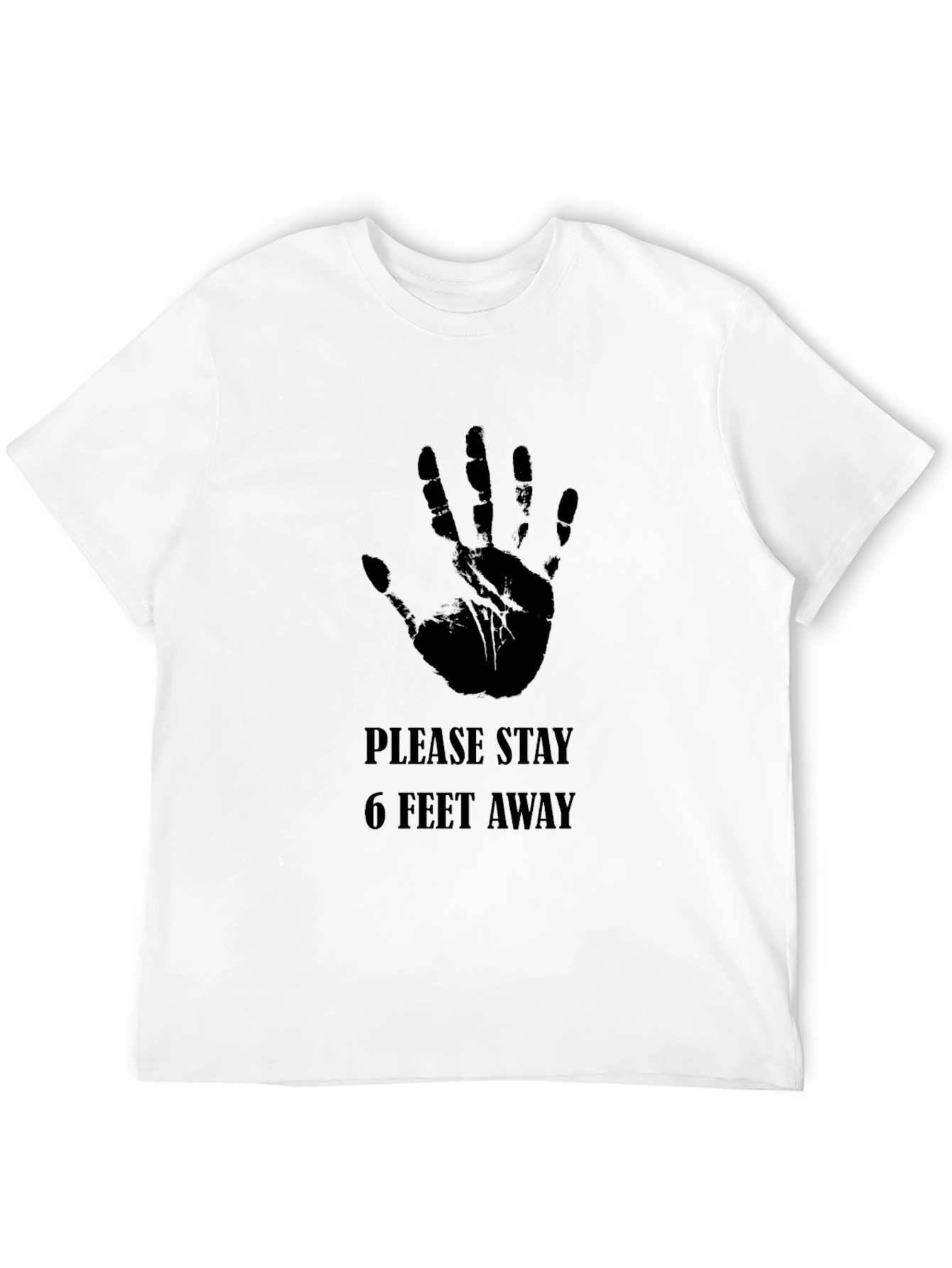 Stay Away Hand Print Graphic Tee