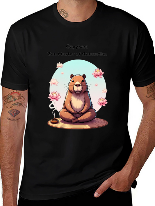 Capybara Zen Master T-Shirt - Relax in Style